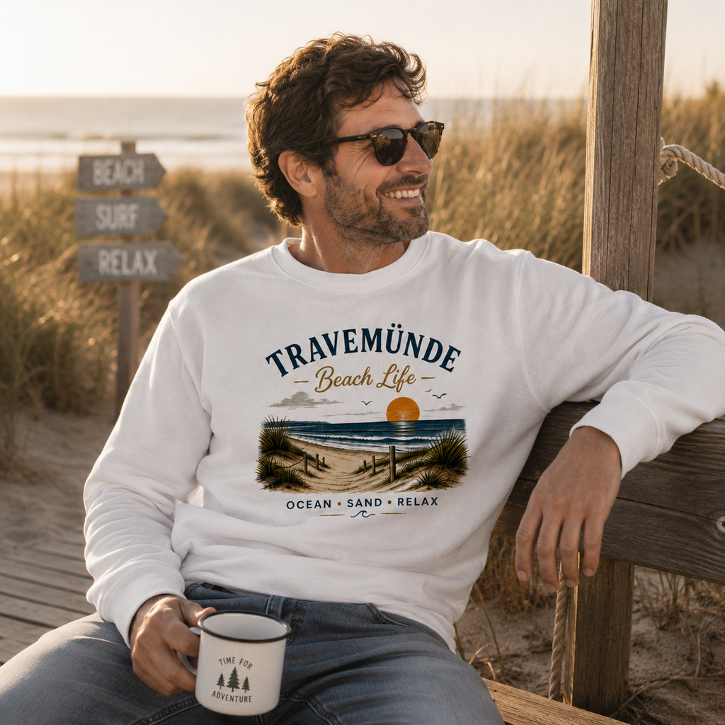 Travemünde Beach Life – Organic Sweatshirt