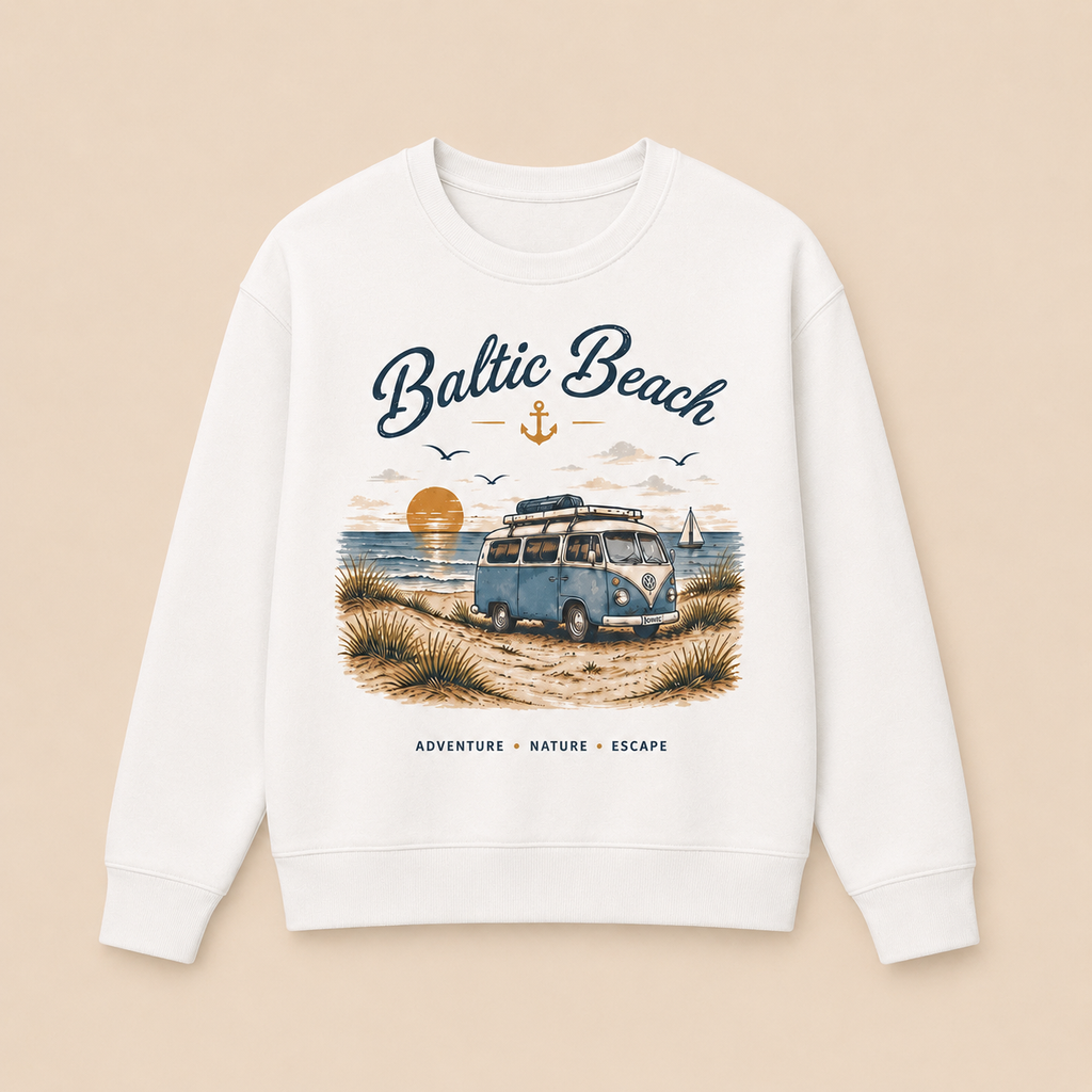 Baltic Beach Organic Sweatshirt – Maritime Ostsee Vibes