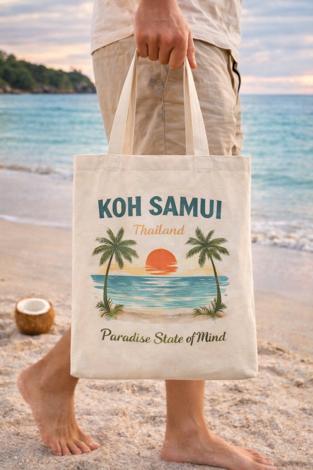 Koh Samui Tote Bag – Thailand Vibes Stofftasche | Beach & Travel Style