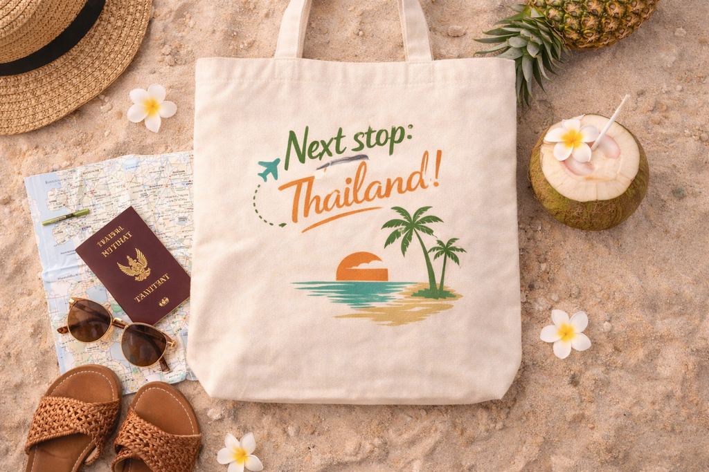 Next Stop Thailand Tote Bag – Travel Vibes Einkaufstasche | Nomavé