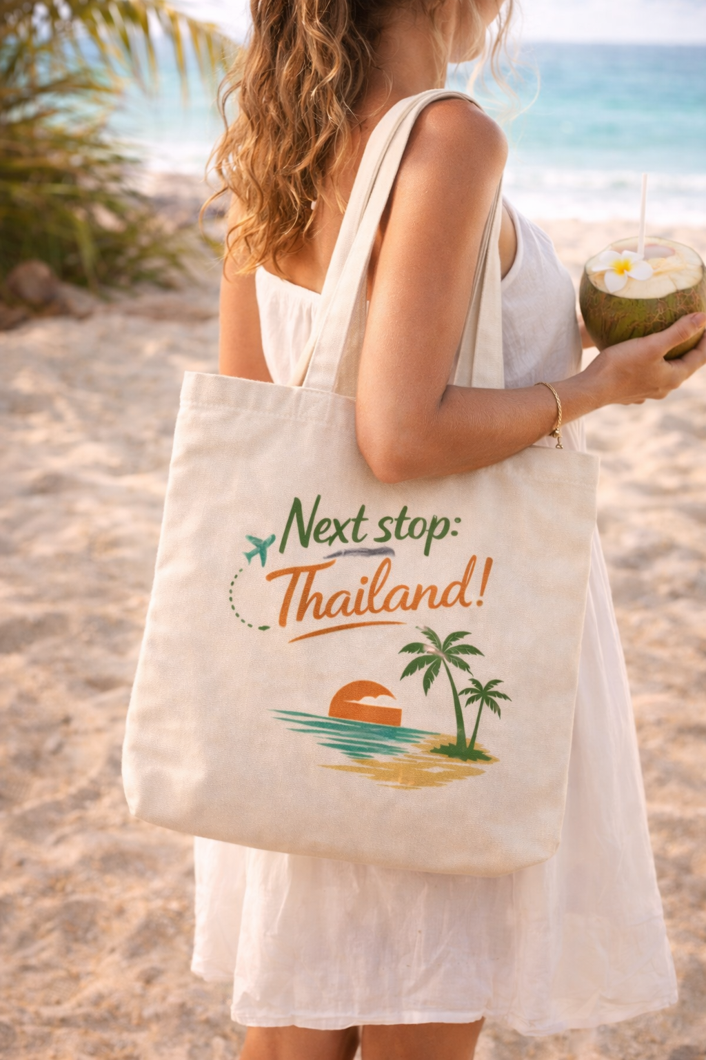 Next Stop Thailand Tote Bag – Travel Vibes Einkaufstasche | Nomavé
