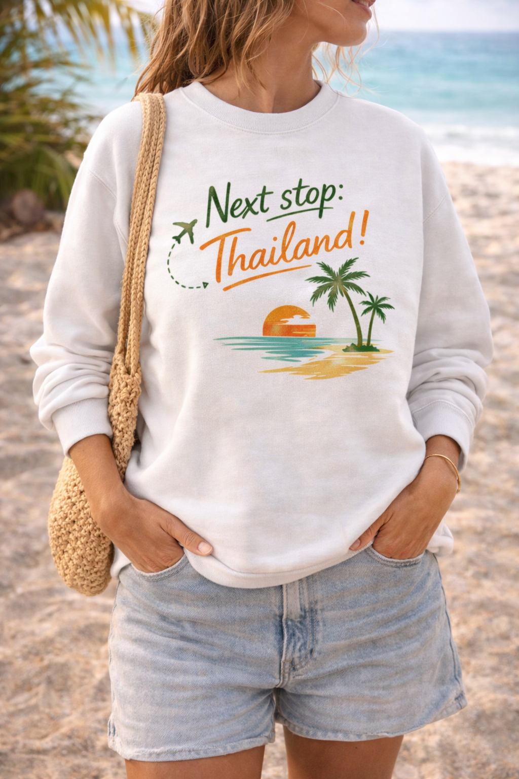 Next Stop Thailand Sweatshirt – Reise Pullover Thailand | Nomavé