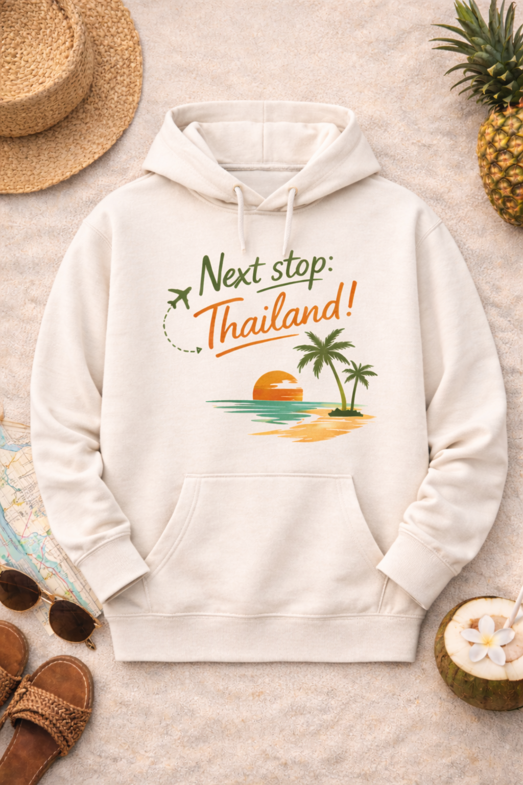 Next Stop Thailand Hoodie – Fernweh Travel Hoodie | Nomavé