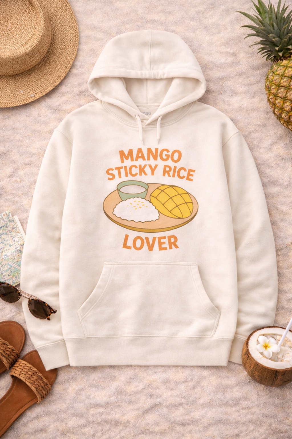 Mango Sticky Rice Hoodie – Thailand Streetfood Lover | Unisex