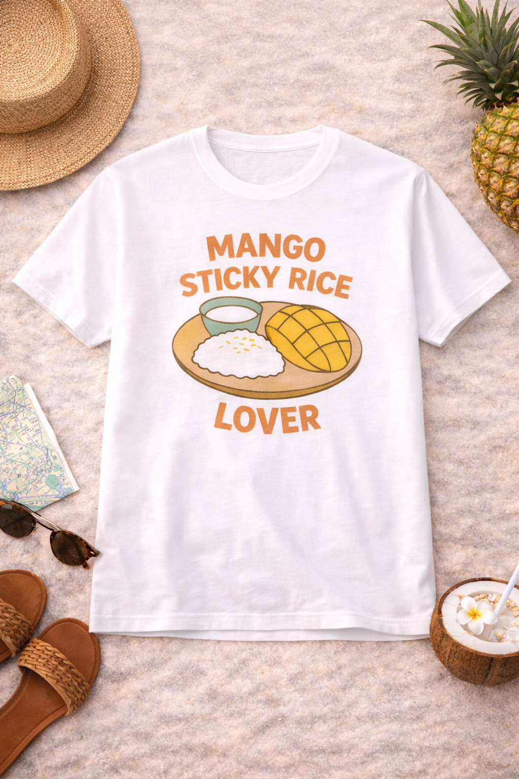 🥭 Mango Sticky Rice Shirt – Sommer Feeling aus Thailand