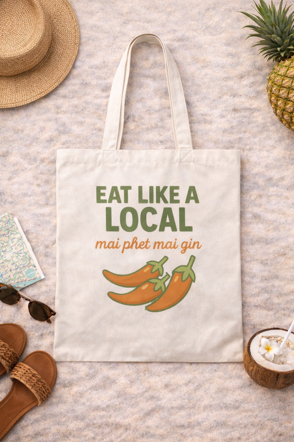 Eat Like a Local Tote Bag – Thailand Streetfood Tasche