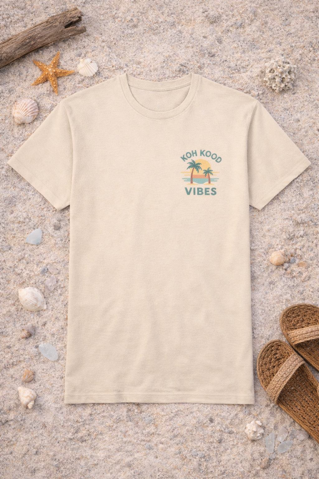 Koh Kood Vibes T-Shirt – Minimal Front Print Thailand Shirt