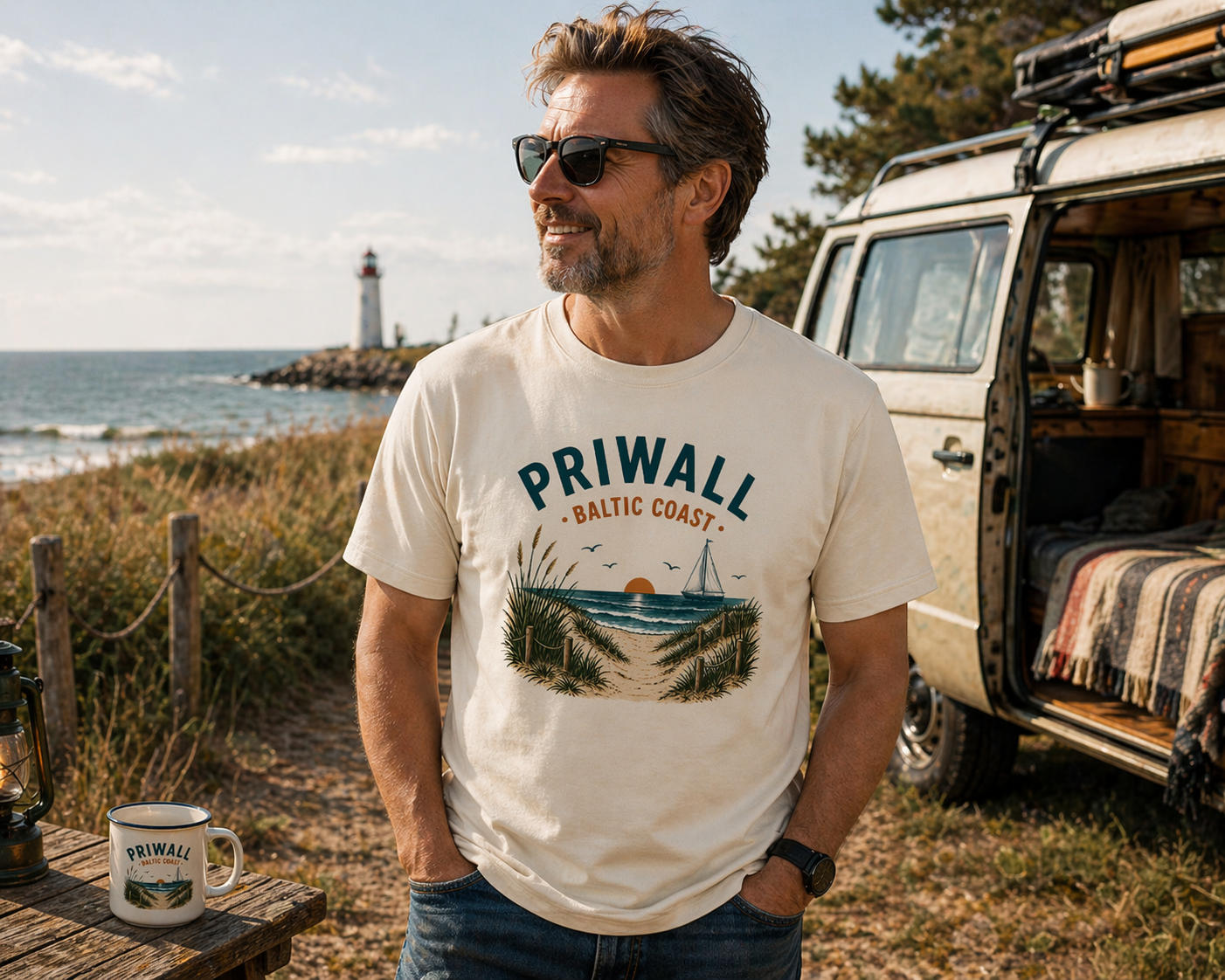 Ostsee T-Shirt – Priwall Vibes Baltic Coast – Sommer Strand Shirt Unisex