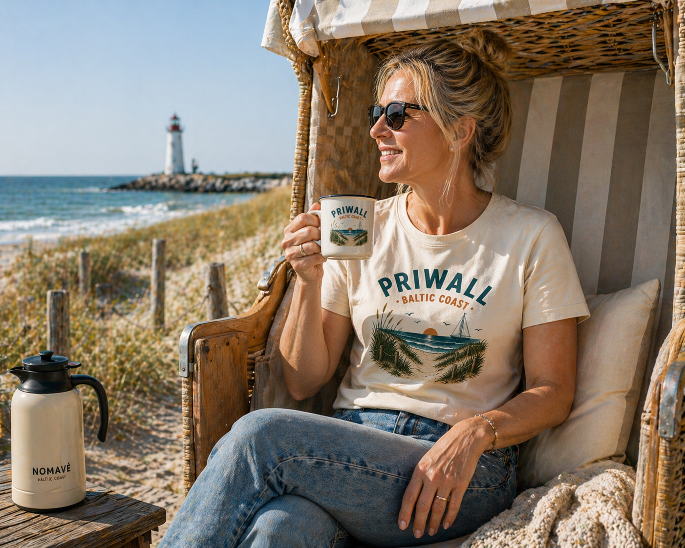 Ostsee T-Shirt – Priwall Vibes Baltic Coast – Sommer Strand Shirt Unisex