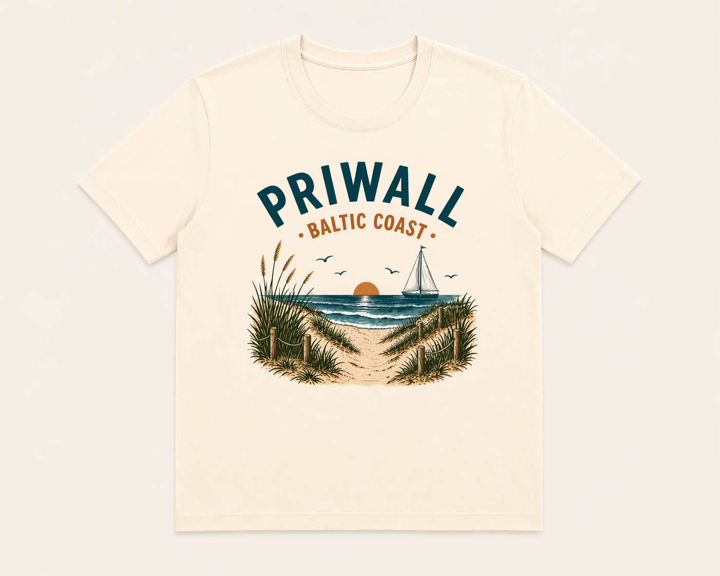 Ostsee T-Shirt – Priwall Vibes Baltic Coast – Sommer Strand Shirt Unisex