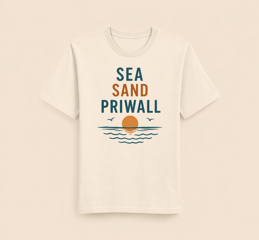 Priwall Vibes Shirt – Sea Sand Baltic Coast – Ostsee T-Shirt Unisex