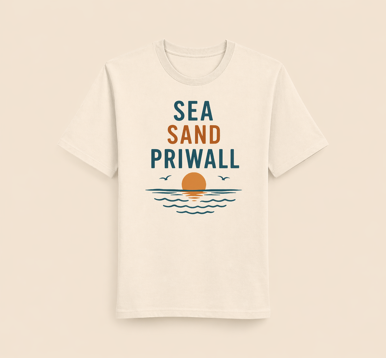 Priwall Vibes Shirt – Sea Sand Baltic Coast – Ostsee T-Shirt Unisex
