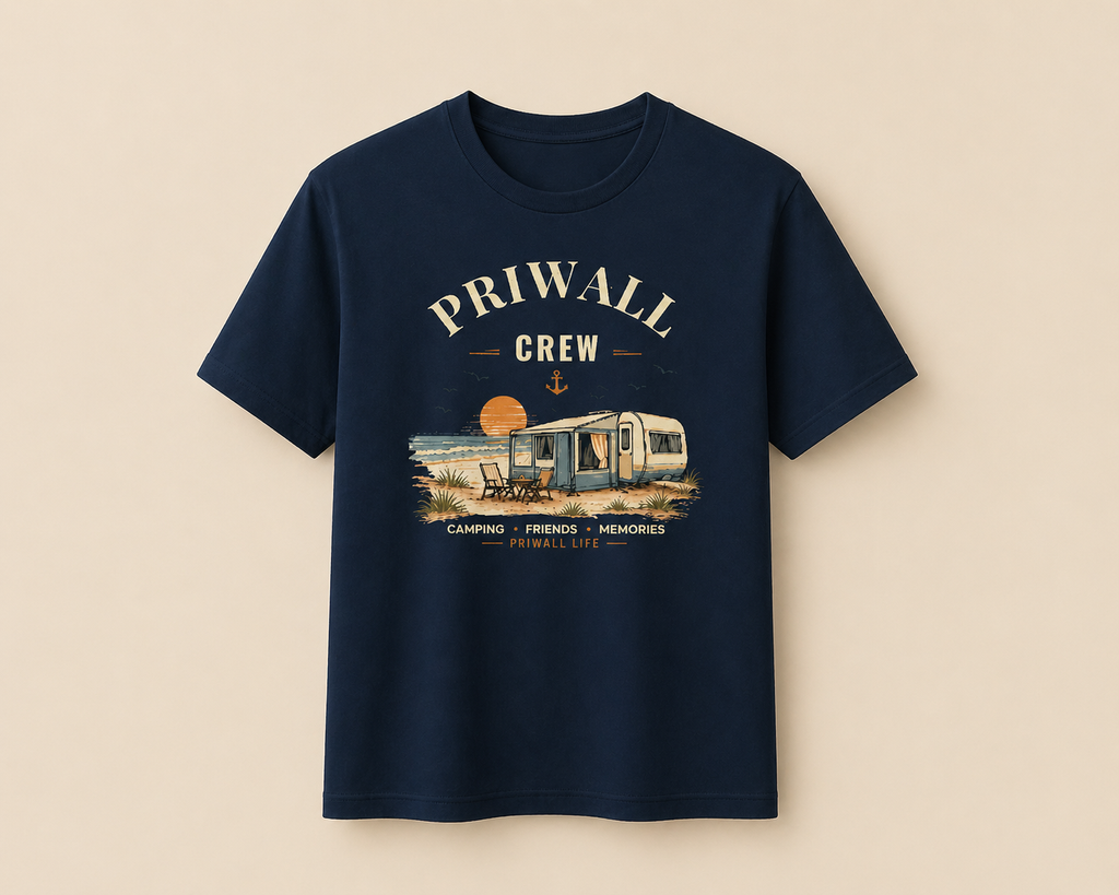 Priwall Crew Dark Edition T-Shirt – Ostsee Shirt – Organic Unisex Baumwolle