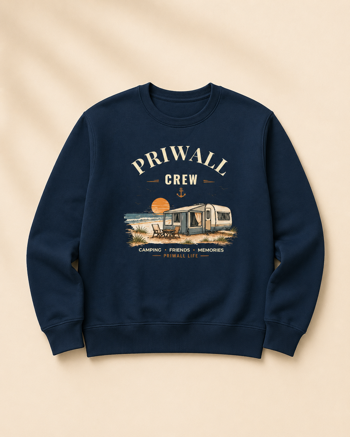 Priwall Crew Dark Edition Sweatshirt – Ostsee Pullover – Organic Unisex