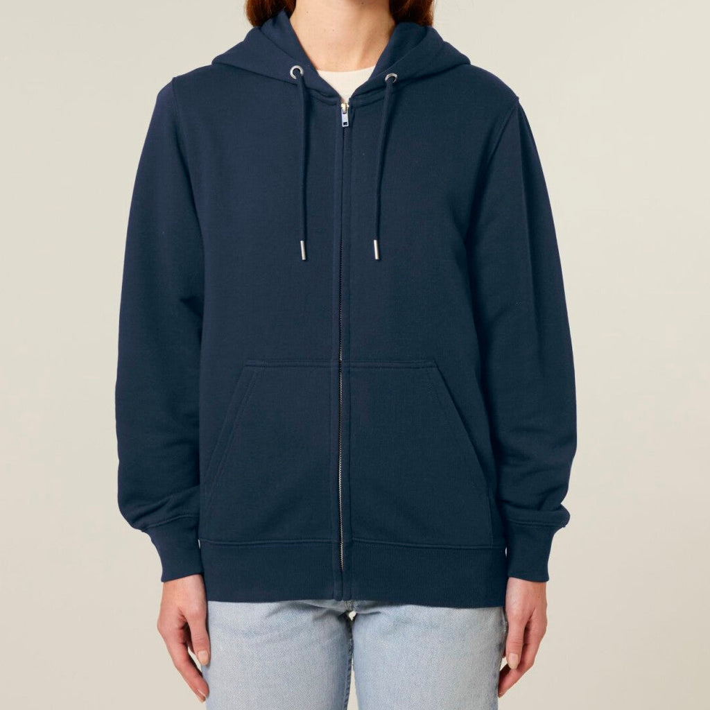Follow the Sun – Priwall – Baltic Sea Bio Kapuzenjacke mit Reißverschluss – Dark Edition