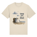 Alpha – Schlechte Laune – Küstenblick – Bio-Heavy T-Shirt – Vorderansicht in natural raw