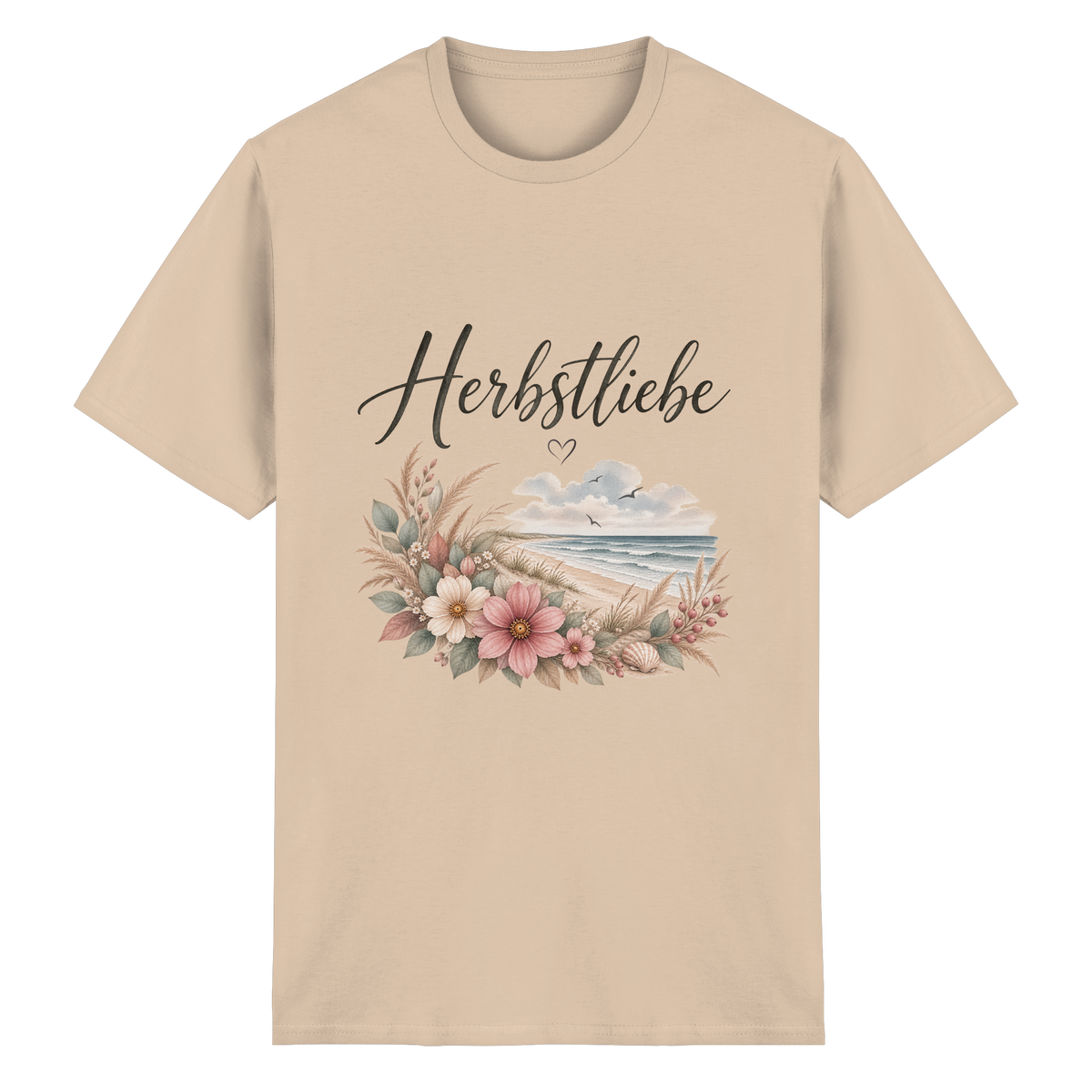 Autumn Coast – Herbstliebe am Meer – Essential T-Shirt – Vorderansicht in natural