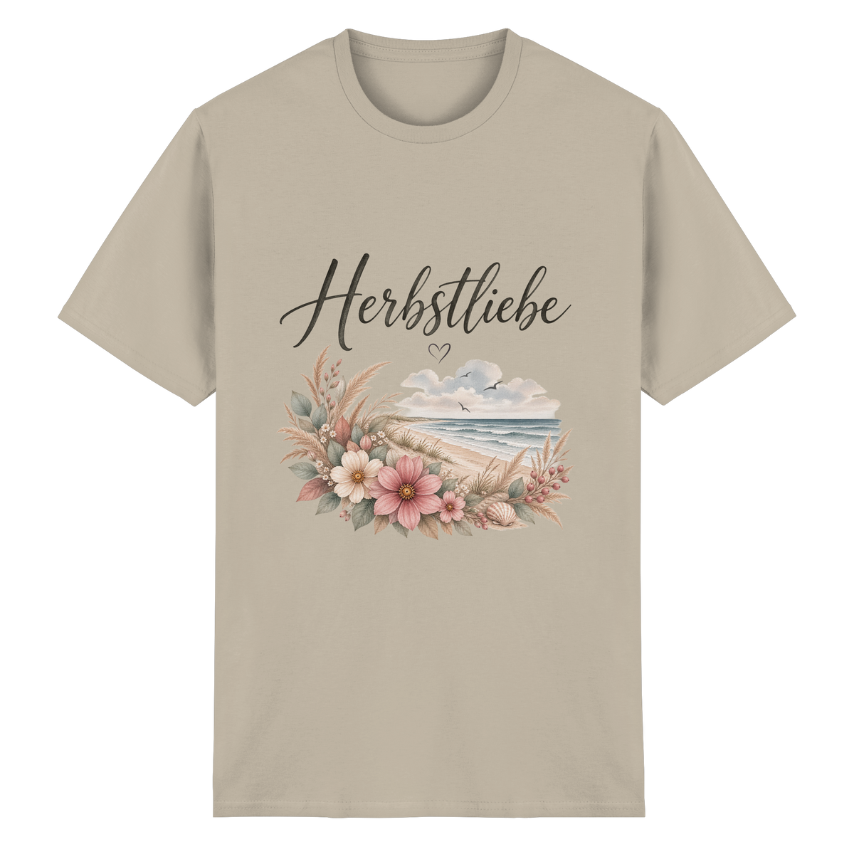 Autumn Coast – Herbstliebe am Meer – Essential T-Shirt – Vorderansicht in sand