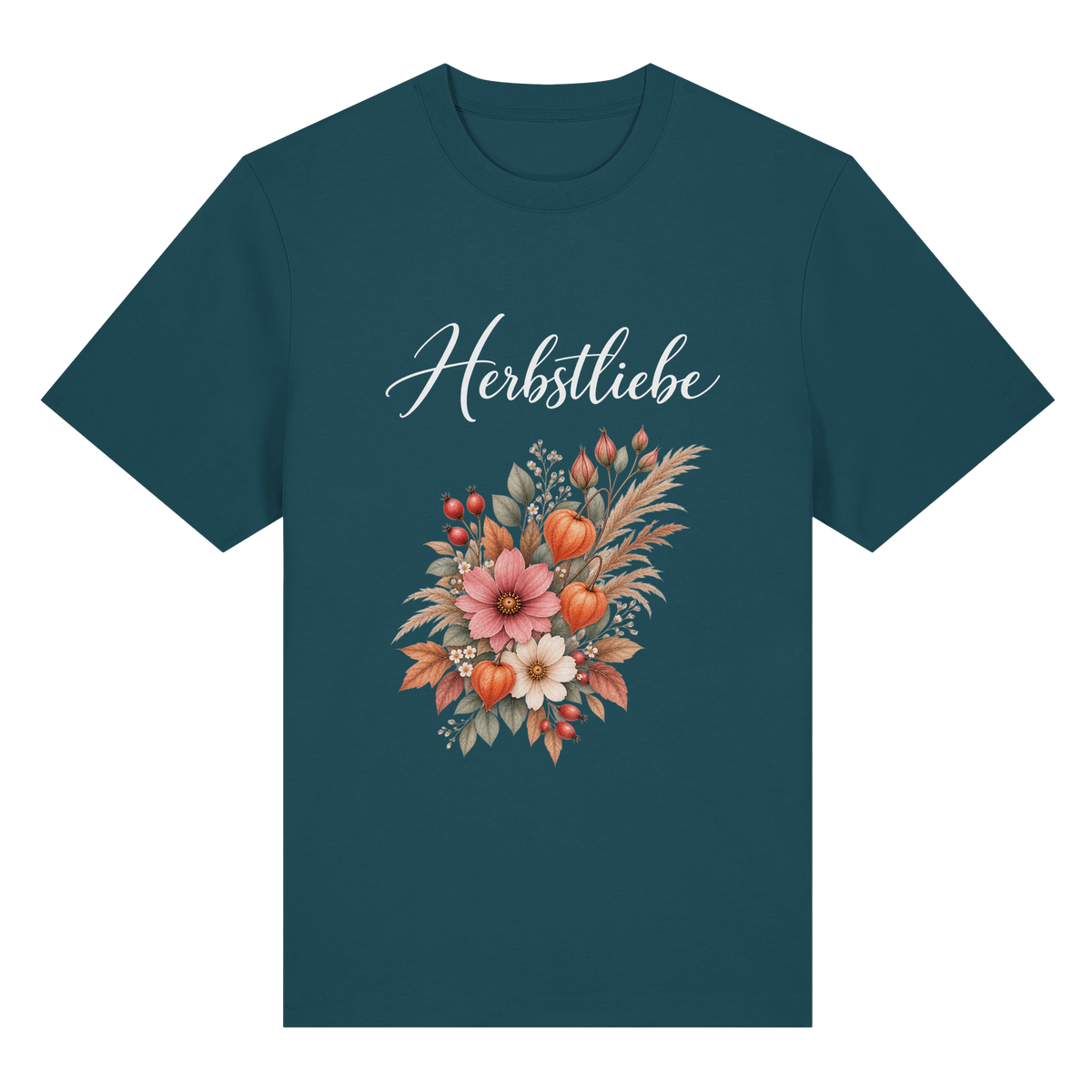 Autumn Garden – Dark Edition – Bio-Heavy T-Shirt – Vorderansicht in stargazer