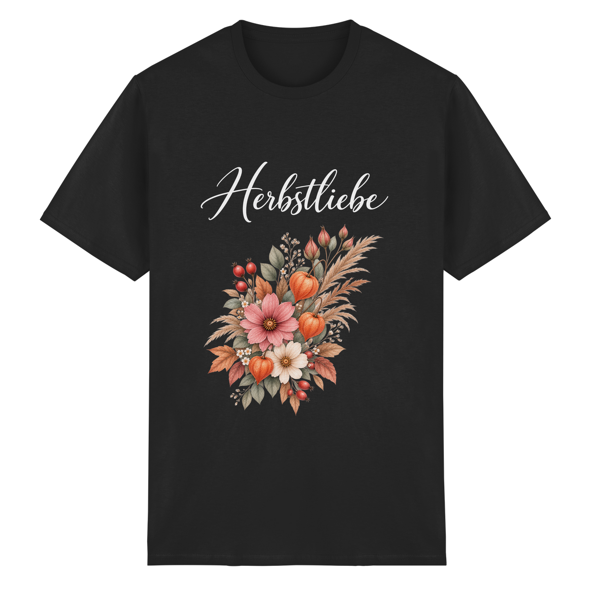 Autumn Garden – Dark Edition – Essential T-Shirt – Vorderansicht in black