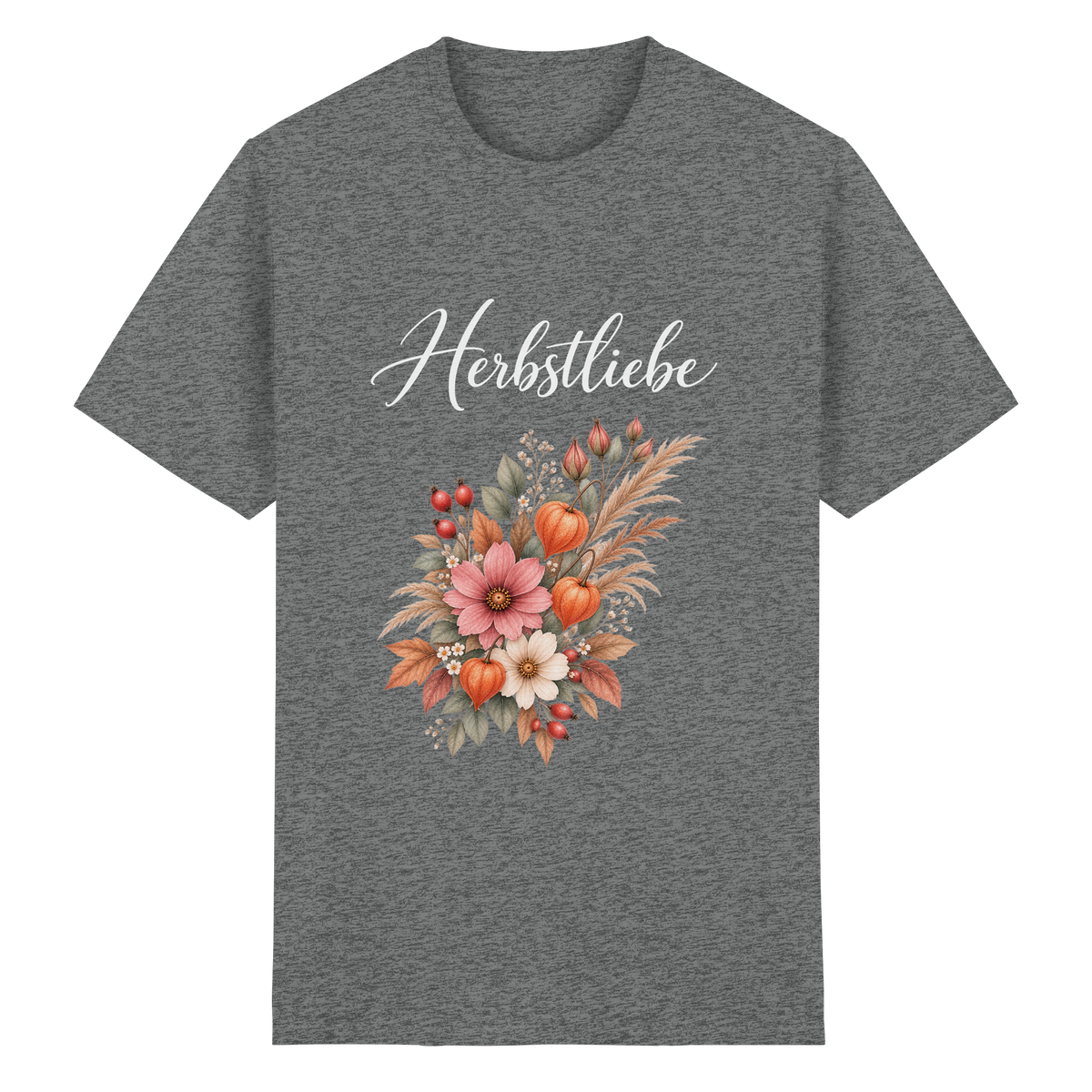 Autumn Garden – Dark Edition – Essential T-Shirt – Vorderansicht in graphite heather
