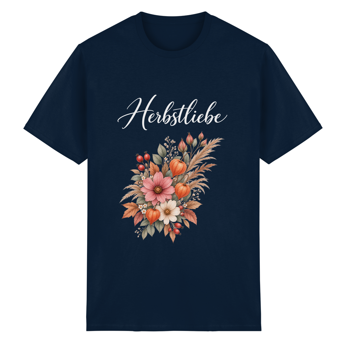 Autumn Garden – Dark Edition – Essential T-Shirt – Vorderansicht in navy