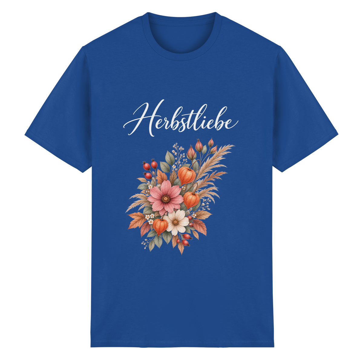 Autumn Garden – Dark Edition – Essential T-Shirt – Vorderansicht in royal
