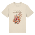Autumn Garden – Helle Edition – Bio-Heavy T-Shirt – Vorderansicht in natural raw