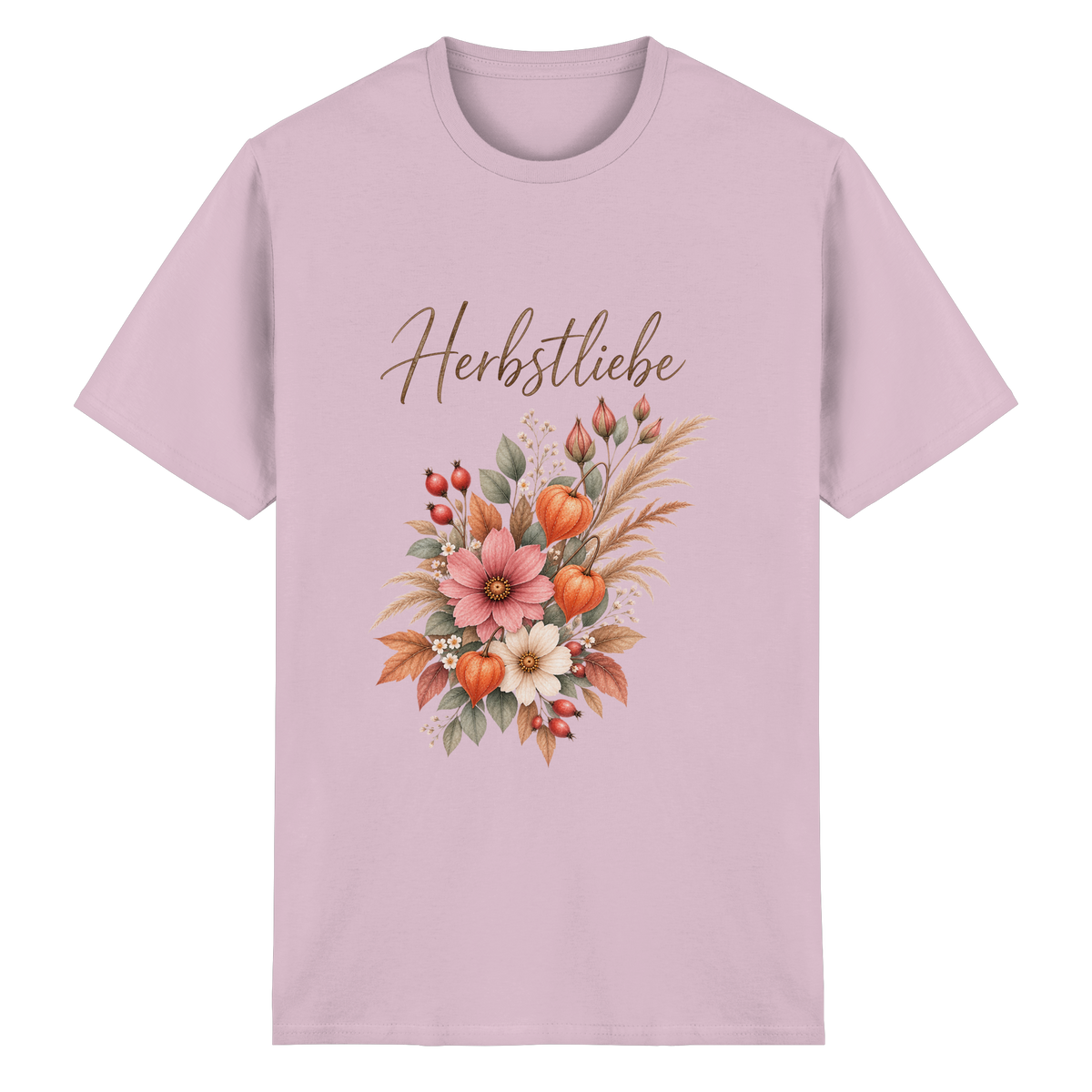 Autumn Garden – Helle Edition – Essential T-Shirt – Vorderansicht in light pink