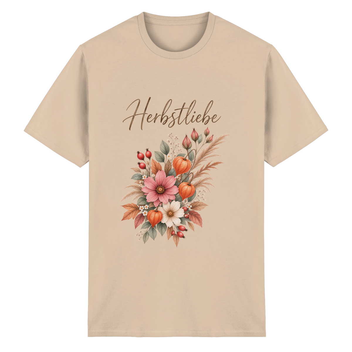 Autumn Garden – Helle Edition – Essential T-Shirt – Vorderansicht in natural