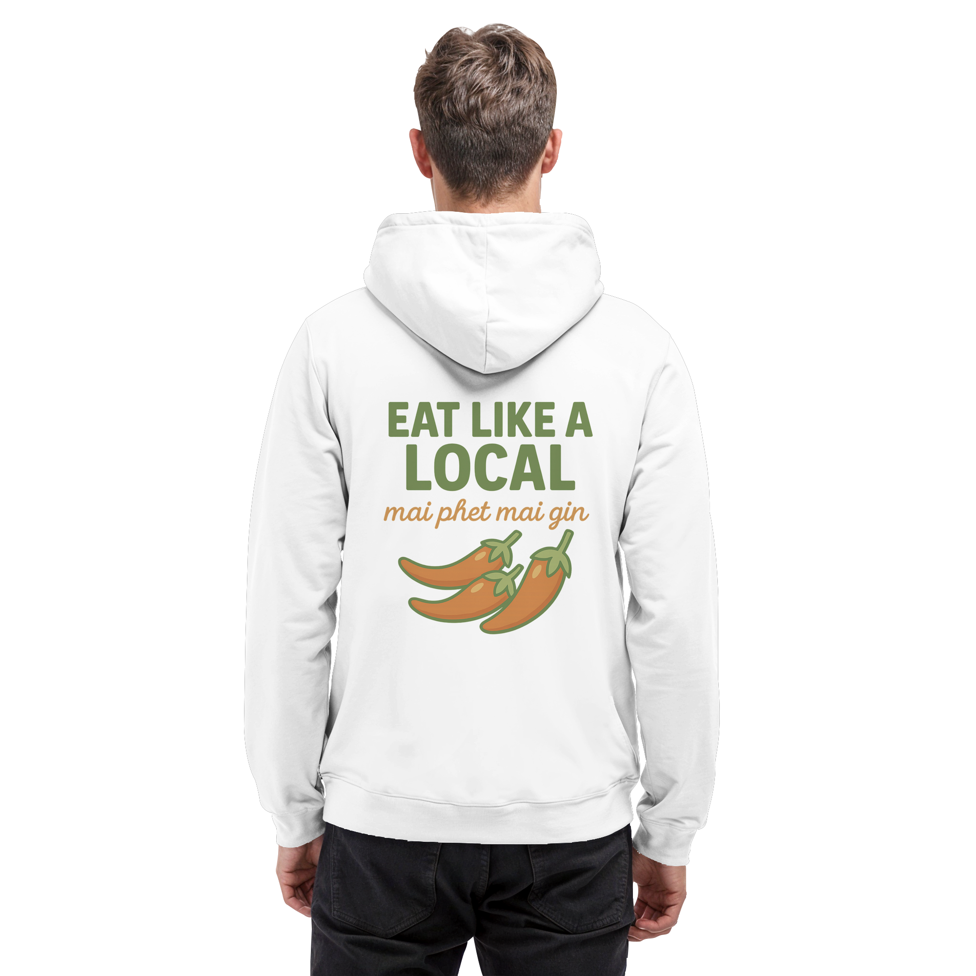 at Like a Local – Thai Food Design | „mai phed mai gin“ Chili Hoodie - Basic Unisex Hoodie