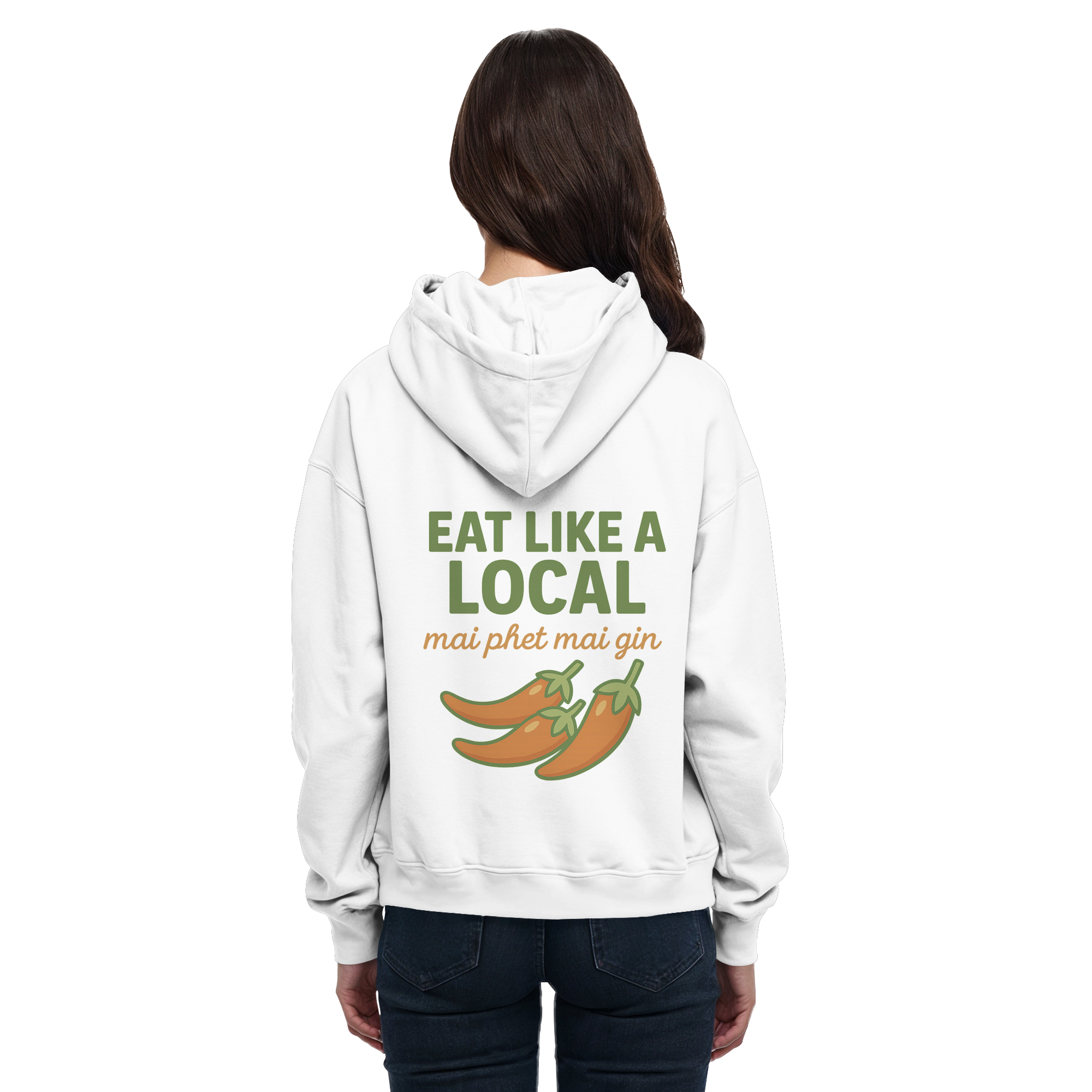 at Like a Local – Thai Food Design | „mai phed mai gin“ Chili Hoodie - Basic Unisex Hoodie