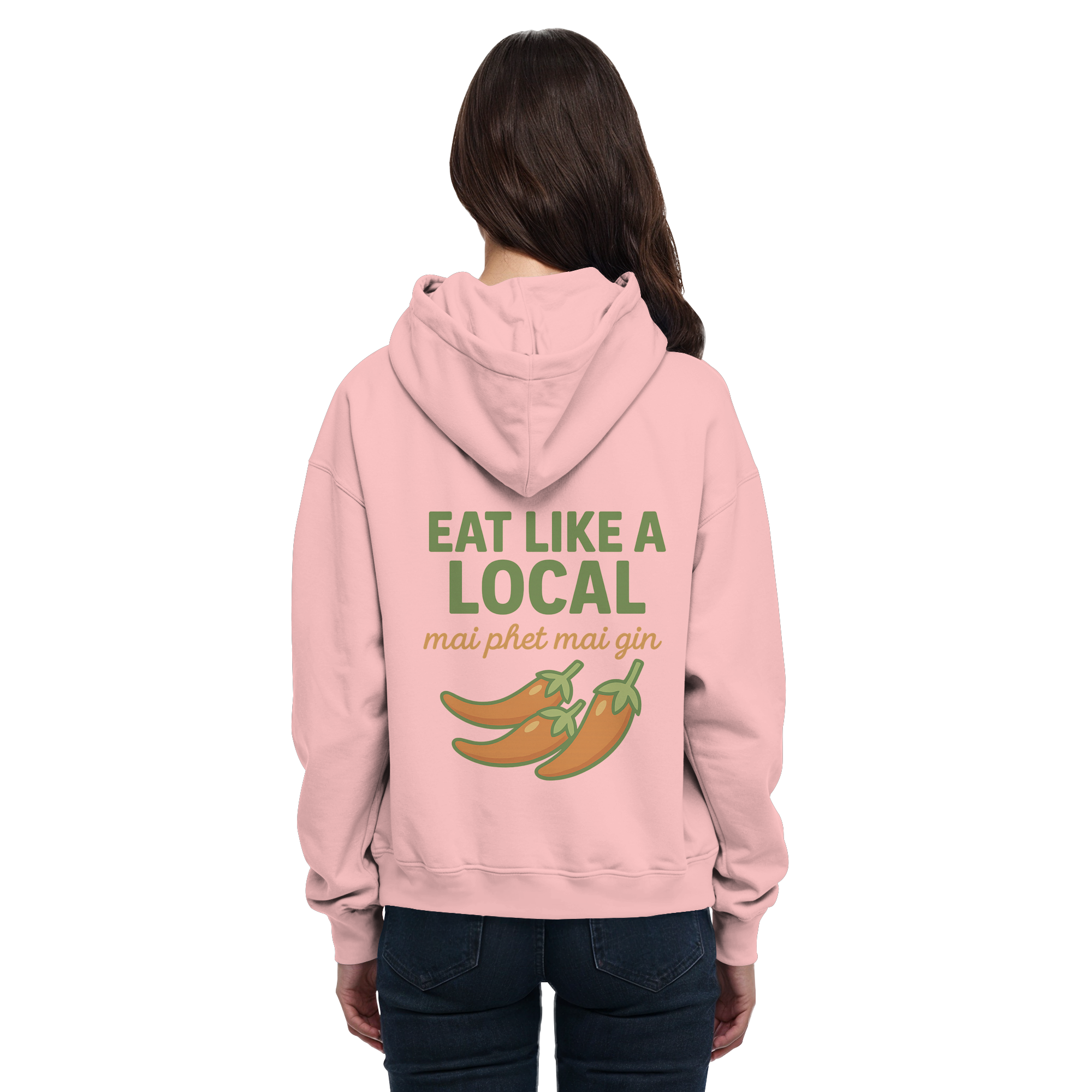 at Like a Local – Thai Food Design | „mai phed mai gin“ Chili Hoodie - Basic Unisex Hoodie
