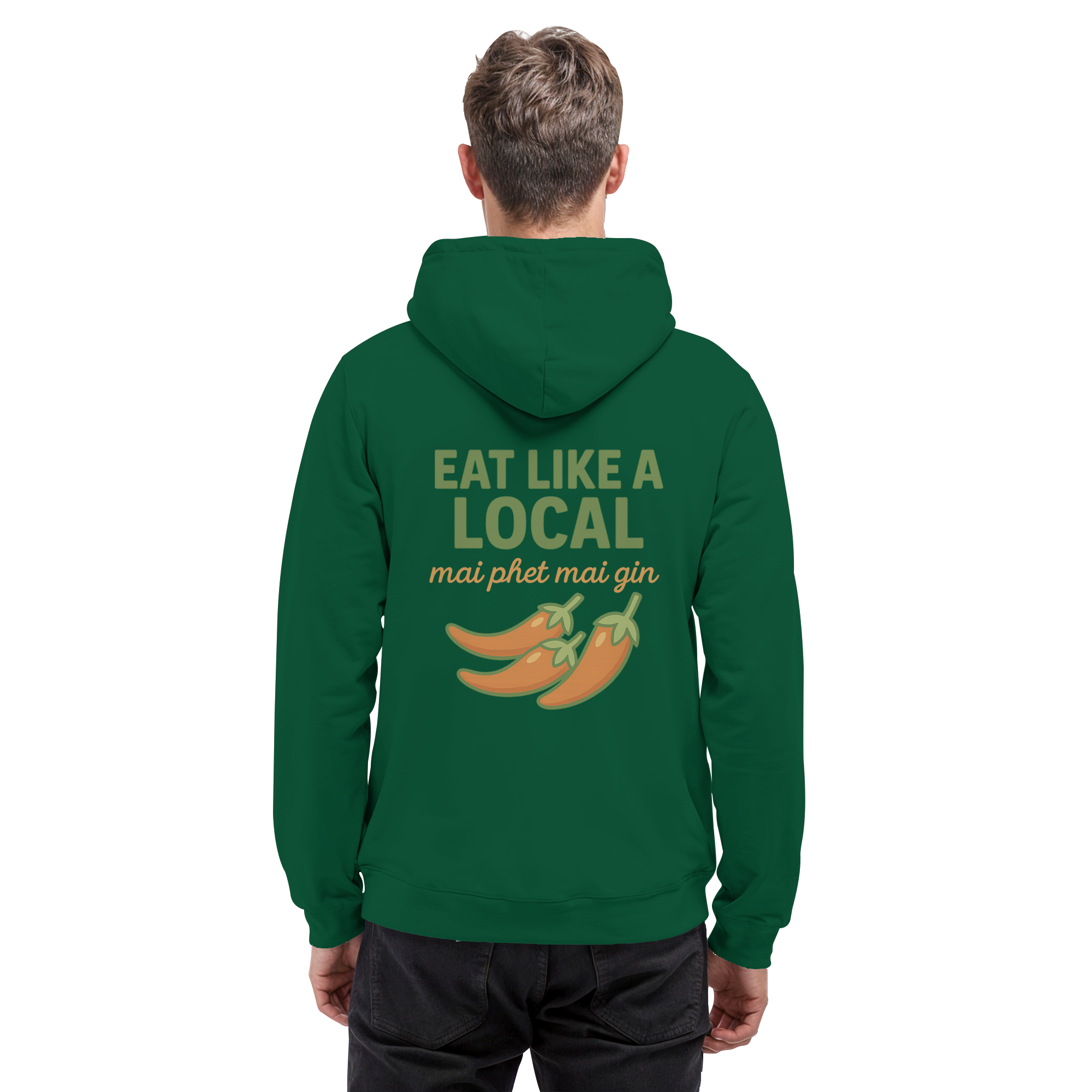 at Like a Local – Thai Food Design | „mai phed mai gin“ Chili Hoodie - Basic Unisex Hoodie