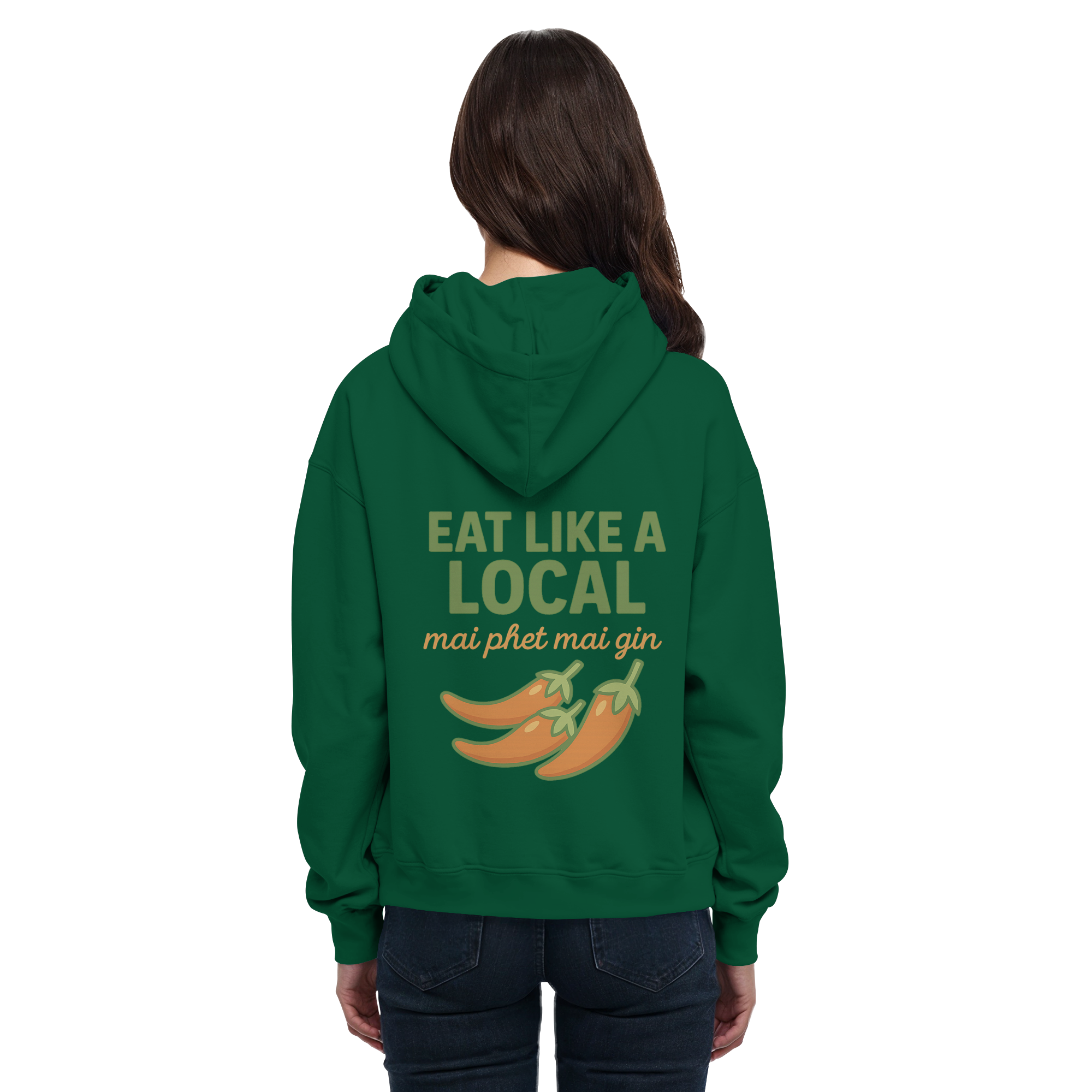at Like a Local – Thai Food Design | „mai phed mai gin“ Chili Hoodie - Basic Unisex Hoodie