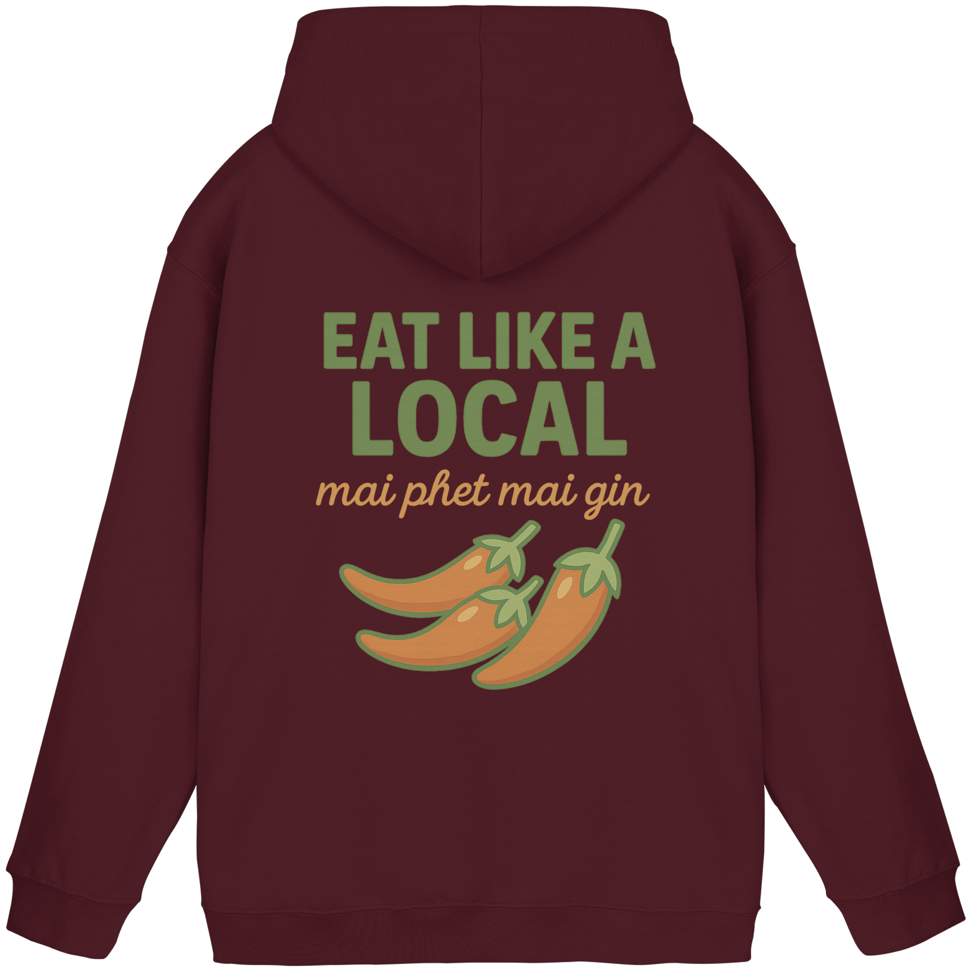 at Like a Local – Thai Food Design | „mai phed mai gin“ Chili Hoodie - Basic Unisex Hoodie