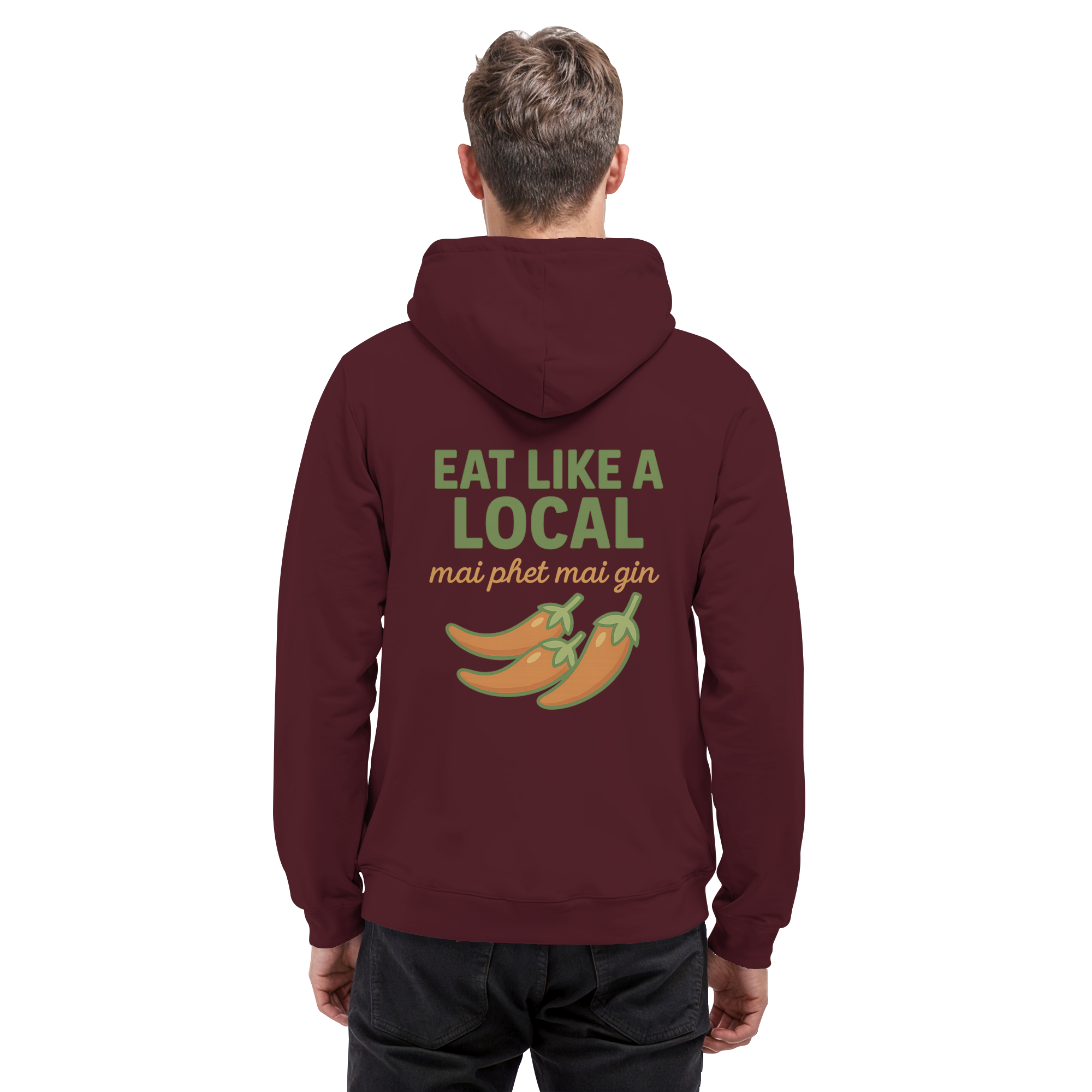 at Like a Local – Thai Food Design | „mai phed mai gin“ Chili Hoodie - Basic Unisex Hoodie