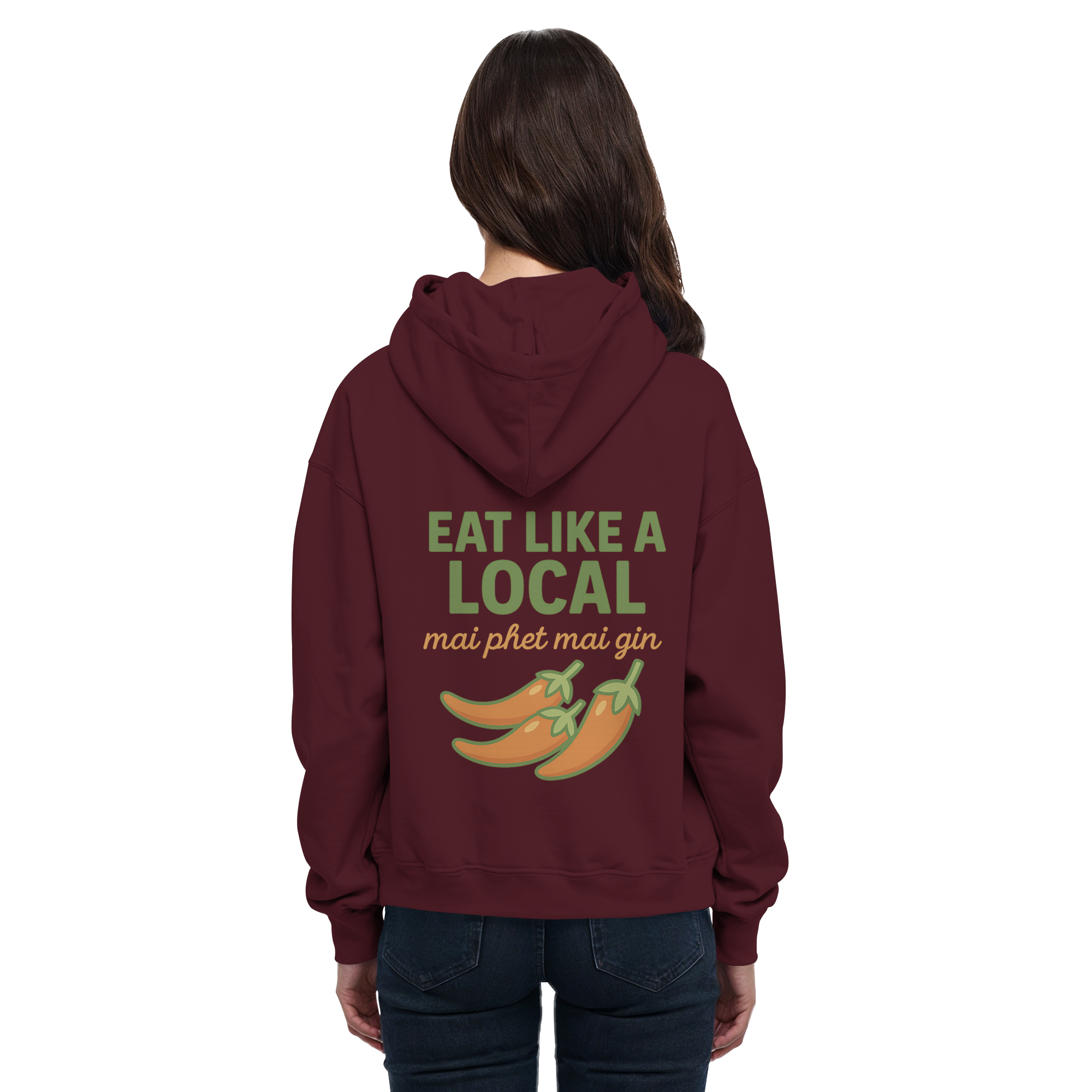 at Like a Local – Thai Food Design | „mai phed mai gin“ Chili Hoodie - Basic Unisex Hoodie