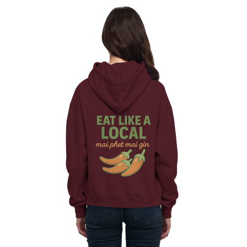 at Like a Local – Thai Food Design | „mai phed mai gin“ Chili Hoodie - Basic Unisex Hoodie