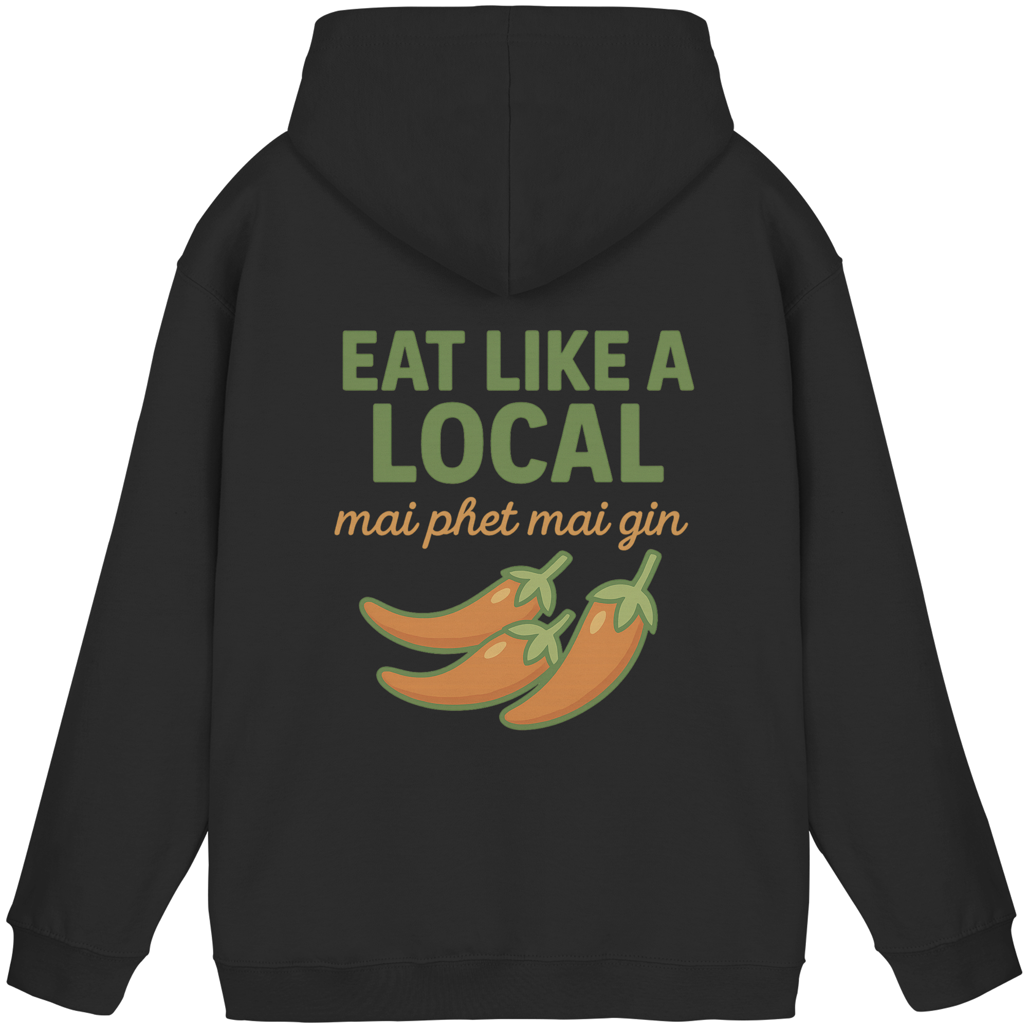 at Like a Local – Thai Food Design | „mai phed mai gin“ Chili Hoodie - Basic Unisex Hoodie