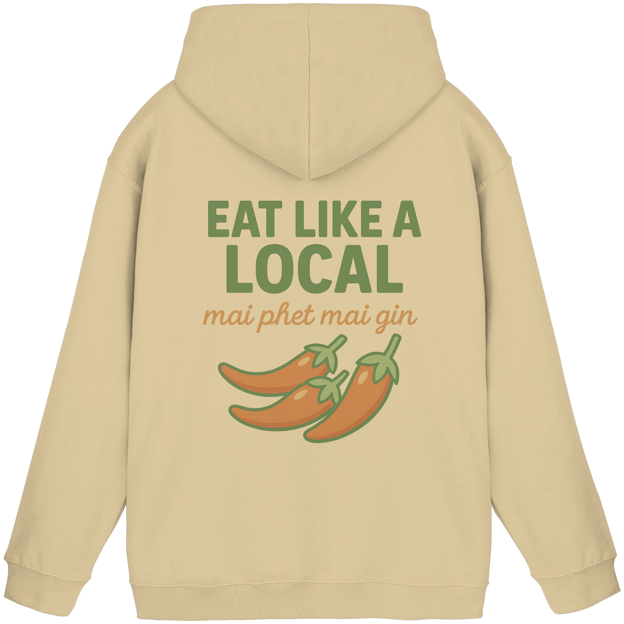 at Like a Local – Thai Food Design | „mai phed mai gin“ Chili Hoodie - Basic Unisex Hoodie