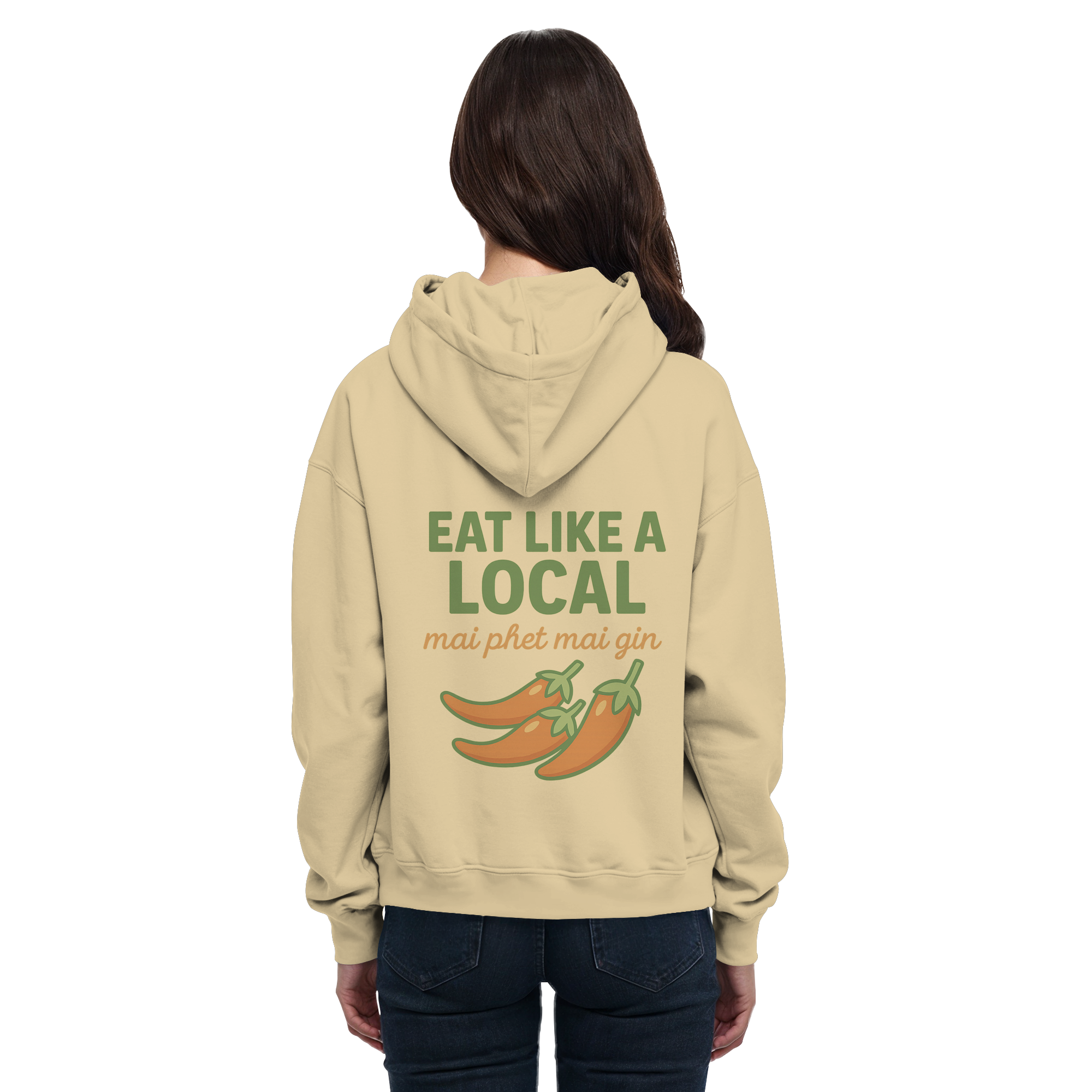 at Like a Local – Thai Food Design | „mai phed mai gin“ Chili Hoodie - Basic Unisex Hoodie