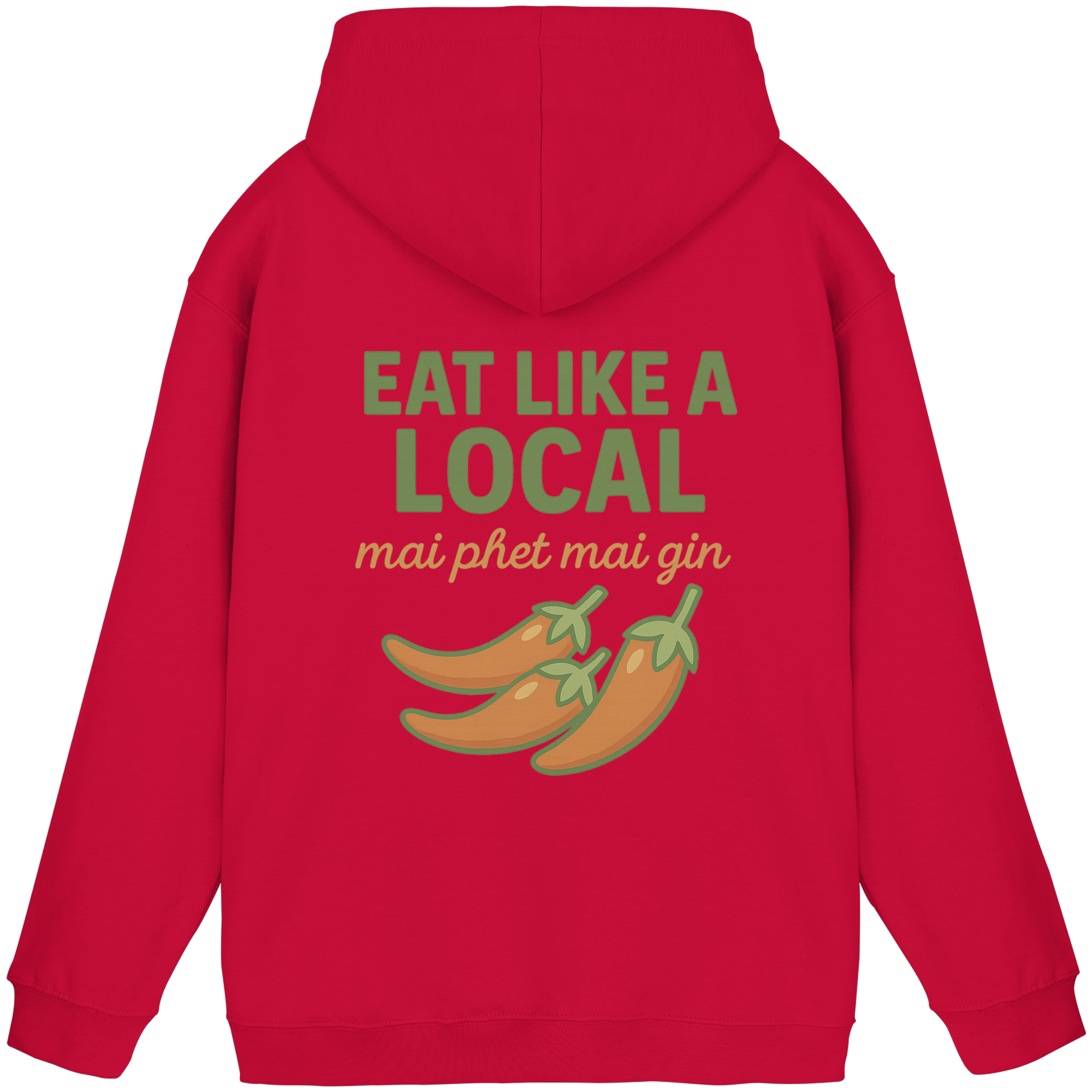 at Like a Local – Thai Food Design | „mai phed mai gin“ Chili Hoodie - Basic Unisex Hoodie