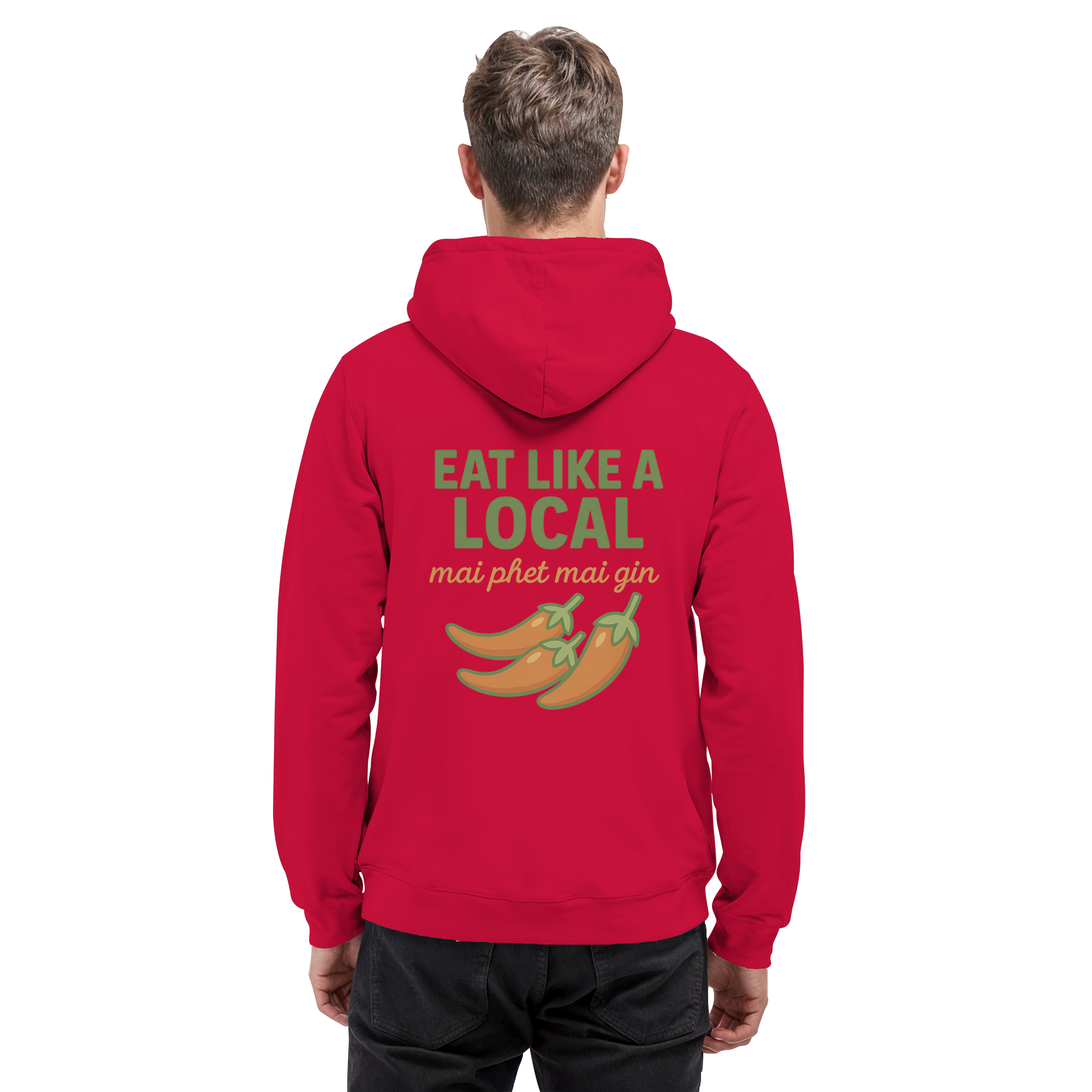 at Like a Local – Thai Food Design | „mai phed mai gin“ Chili Hoodie - Basic Unisex Hoodie