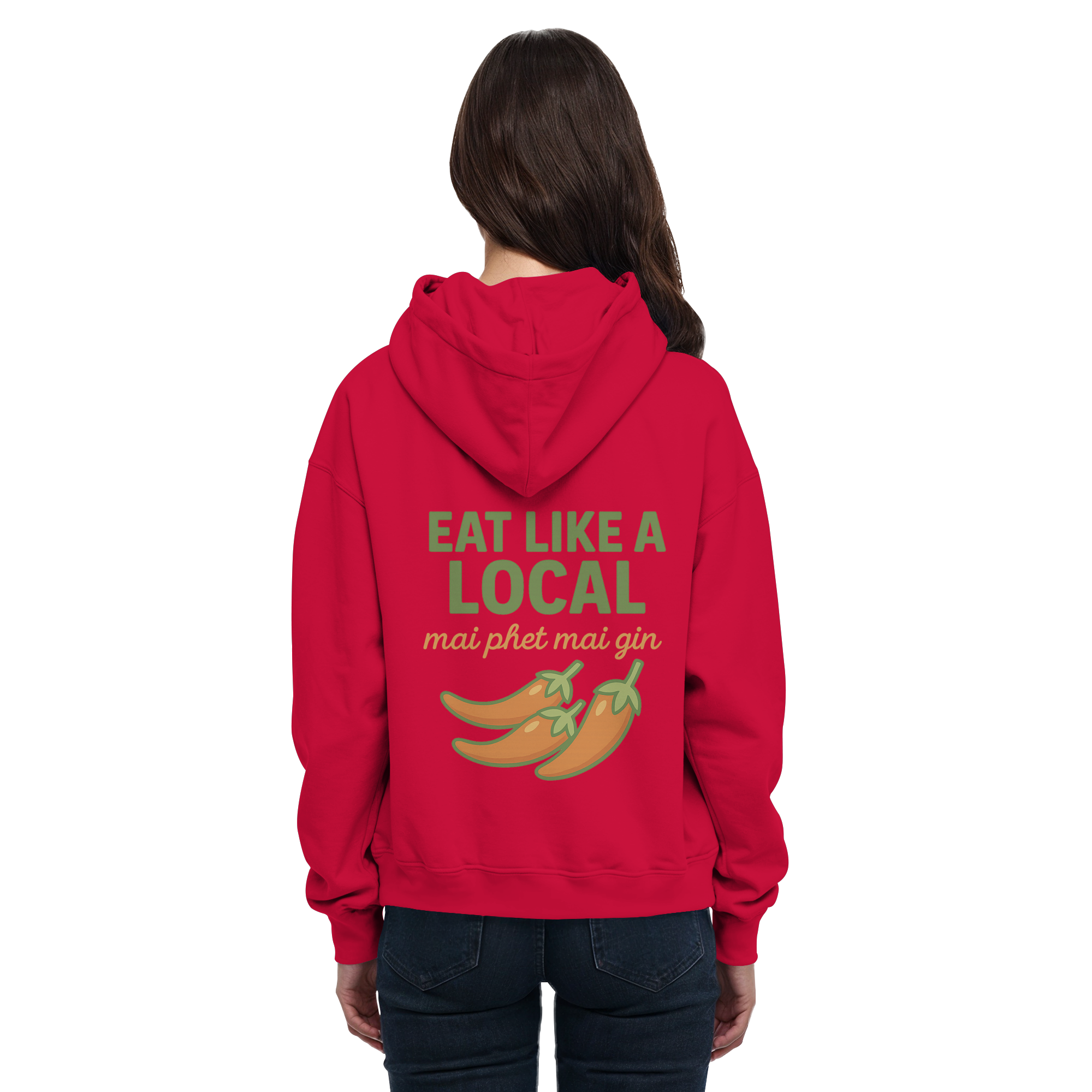 at Like a Local – Thai Food Design | „mai phed mai gin“ Chili Hoodie - Basic Unisex Hoodie