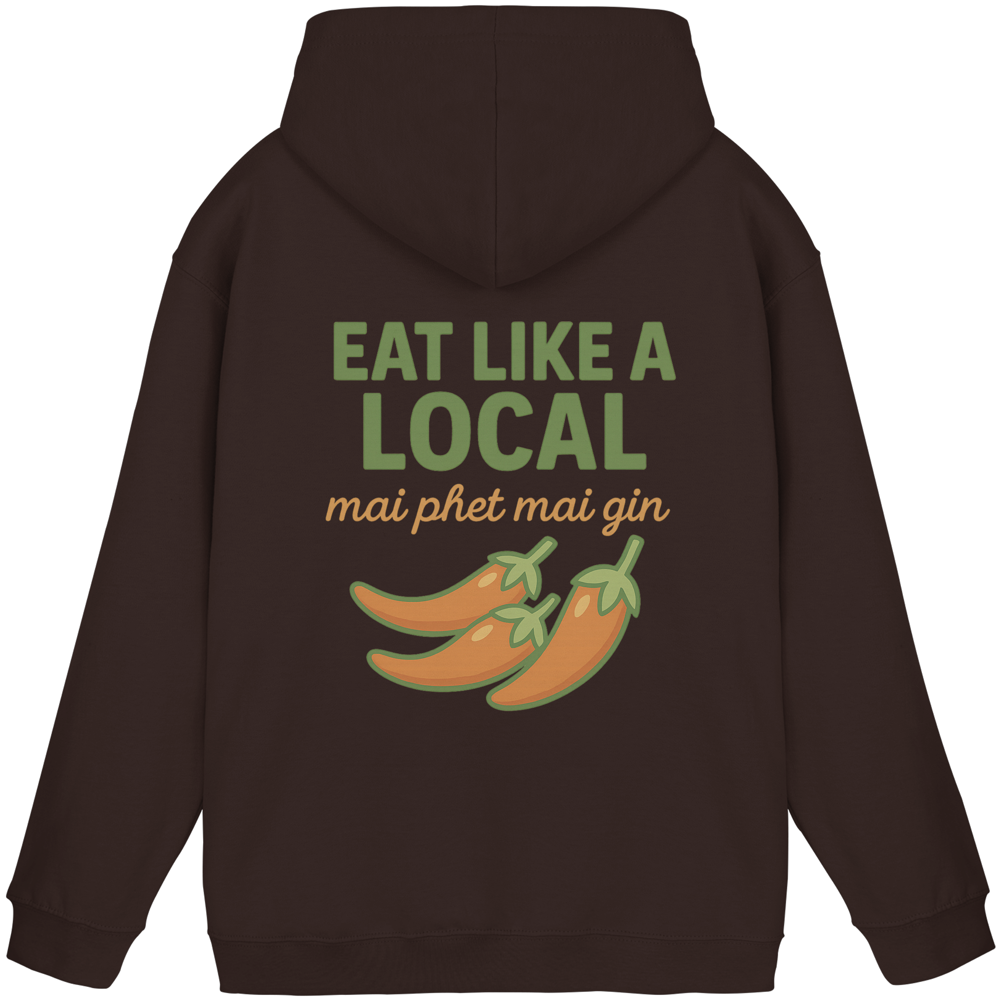 at Like a Local – Thai Food Design | „mai phed mai gin“ Chili Hoodie - Basic Unisex Hoodie