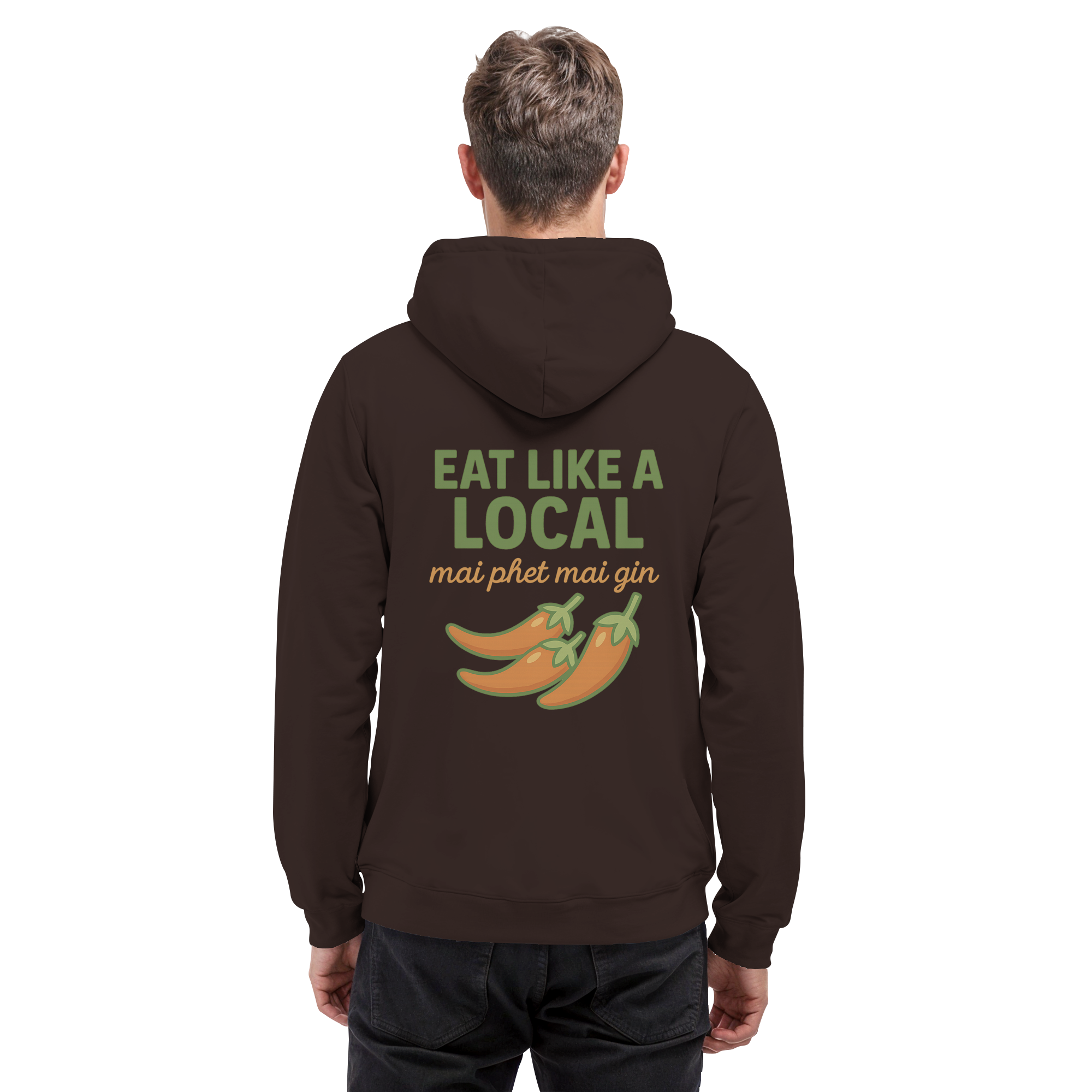 at Like a Local – Thai Food Design | „mai phed mai gin“ Chili Hoodie - Basic Unisex Hoodie