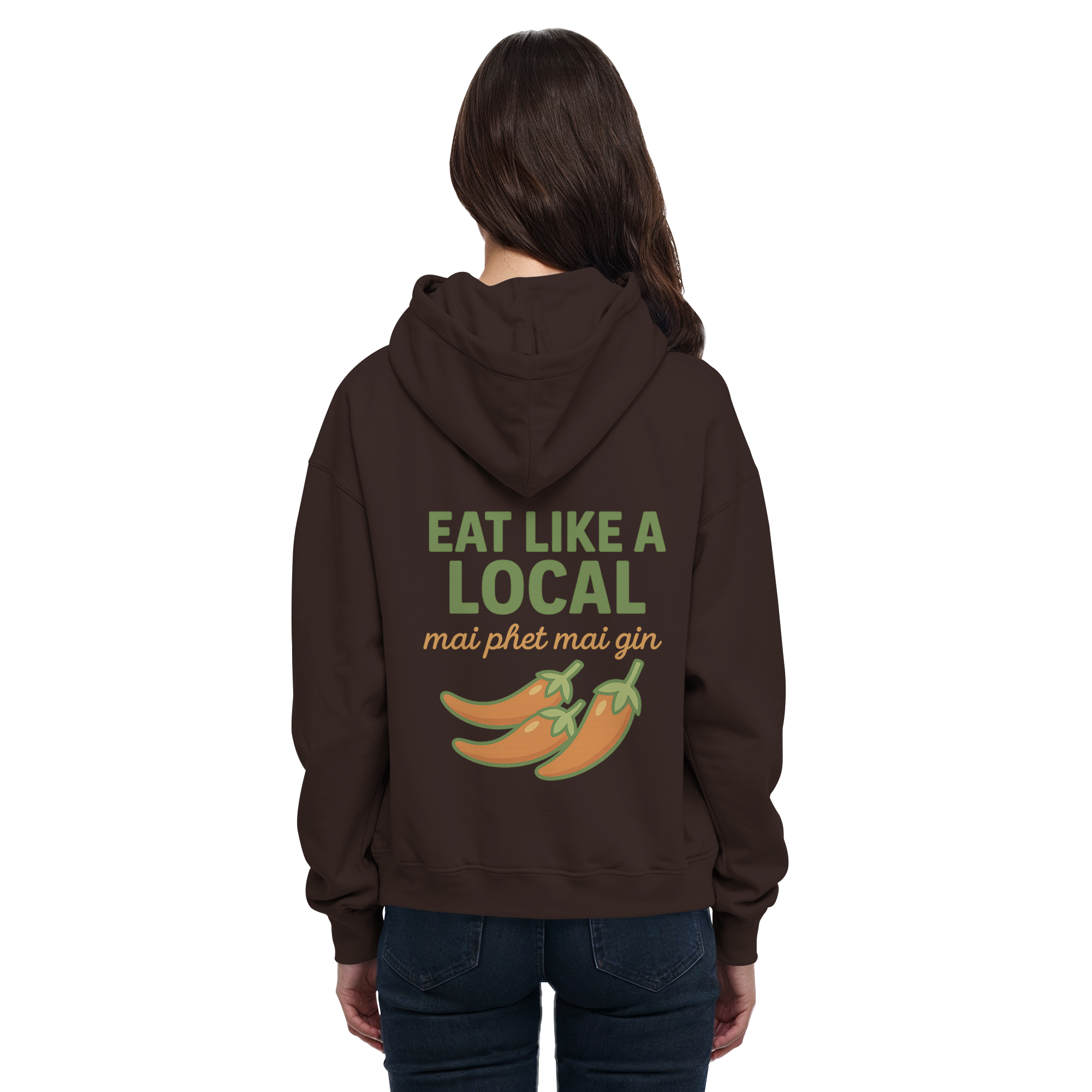 at Like a Local – Thai Food Design | „mai phed mai gin“ Chili Hoodie - Basic Unisex Hoodie