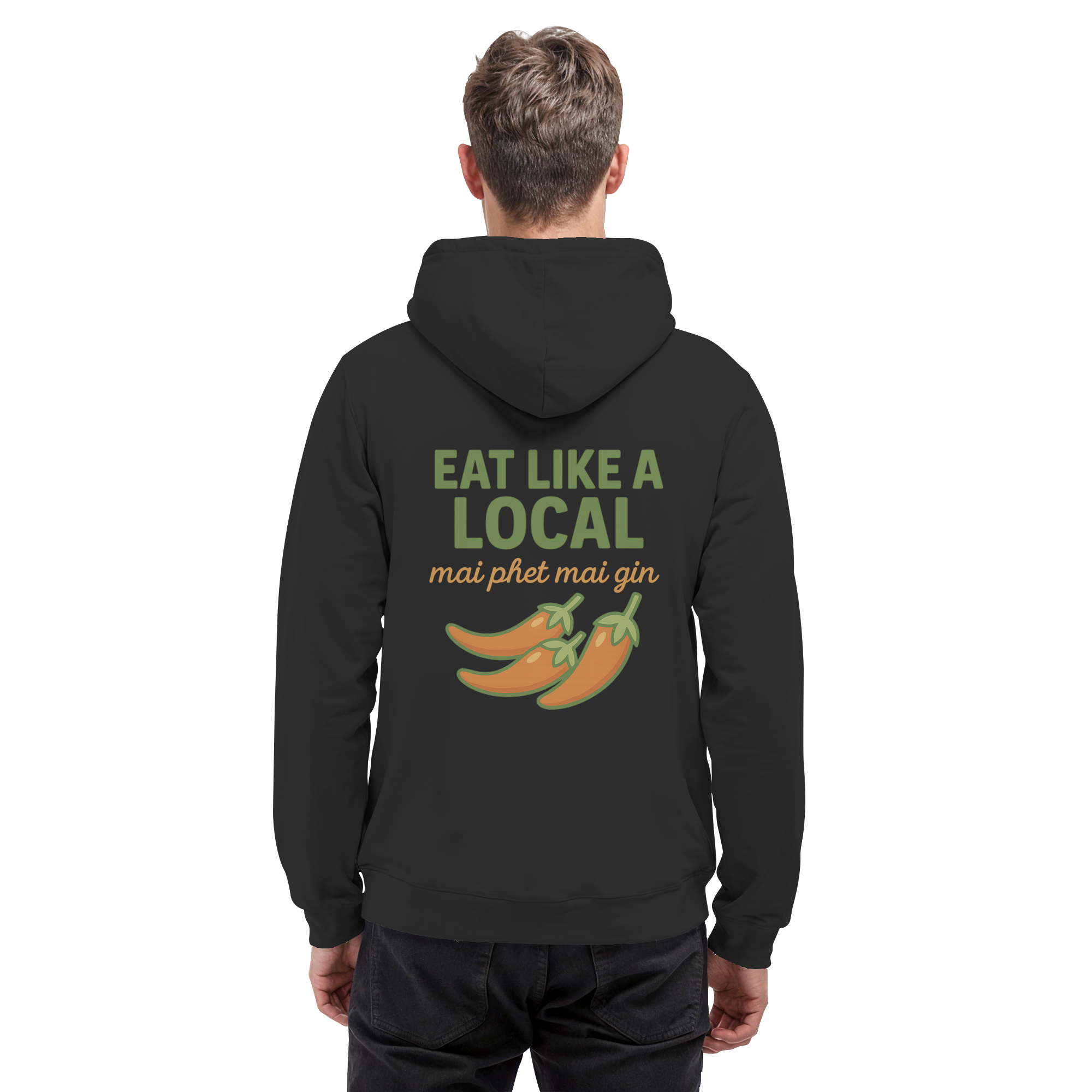 at Like a Local – Thai Food Design | „mai phed mai gin“ Chili Hoodie - Basic Unisex Hoodie