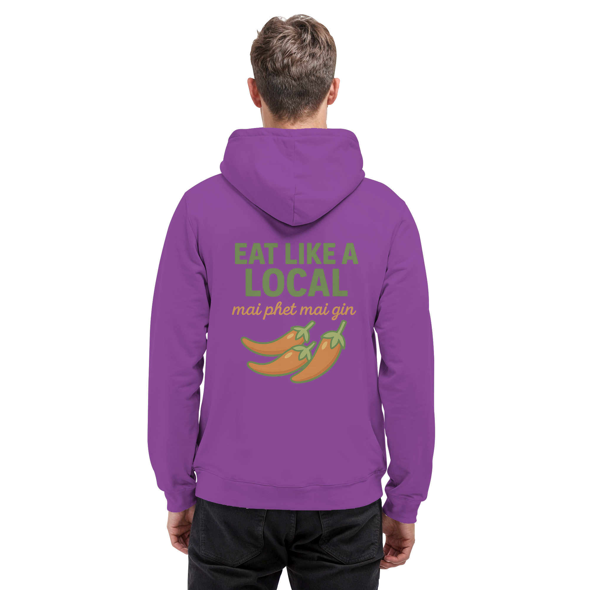 at Like a Local – Thai Food Design | „mai phed mai gin“ Chili Hoodie - Basic Unisex Hoodie